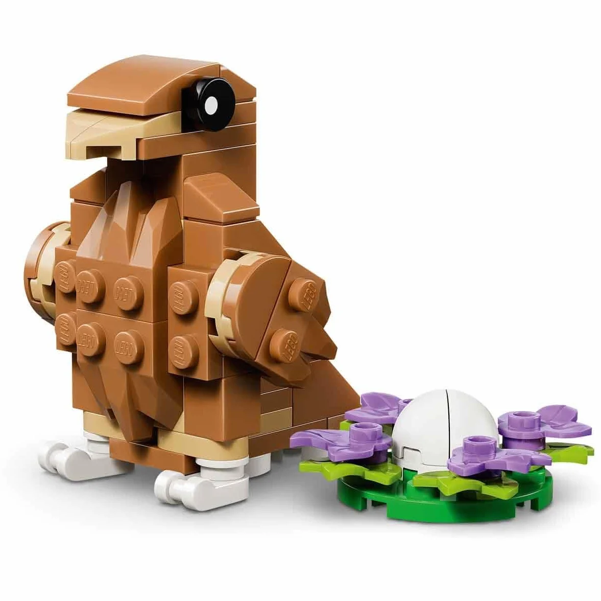 LEGO Creator 3-en-1 L’Adorable Hamster et la Fleur 31376 Figurine d'animal Transformable Aigle Hérisson