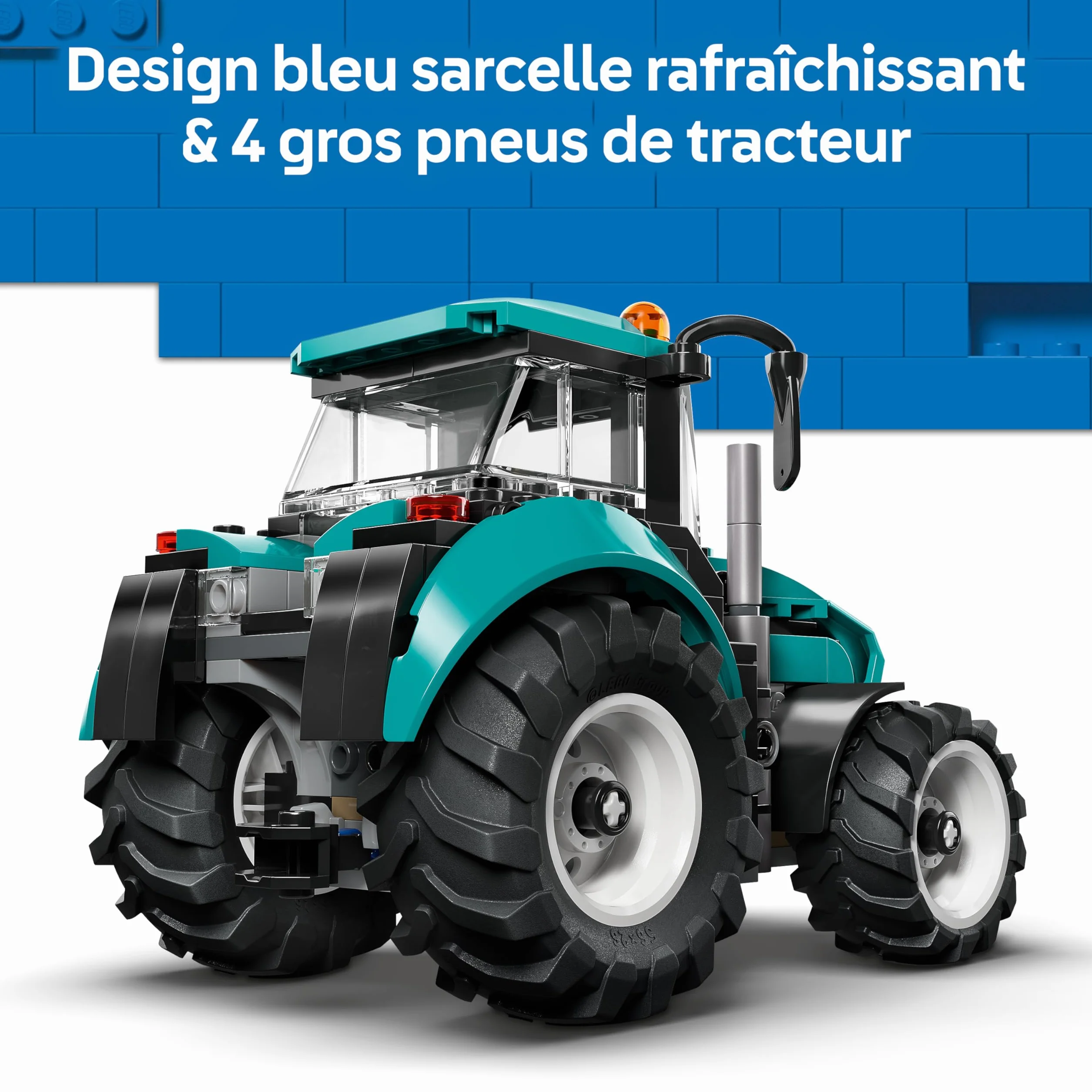 LEGO City Le Tracteur Jouet de Construction Véhicule de Ferme avec Minifigurine de Fermier Cadeau pour Garçon dès 6 Ans