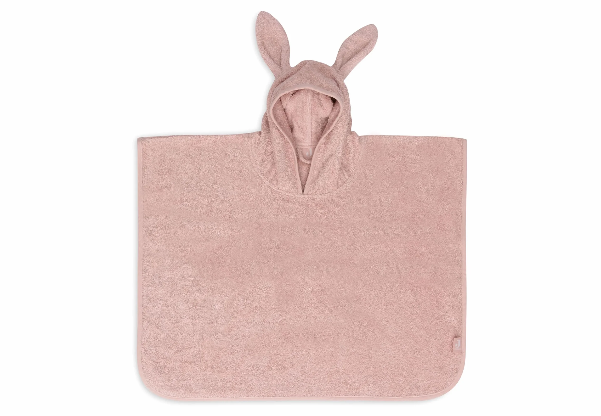 Jollein Poncho de bain enfant 1-4 ans Terry rose sauvage 100% coton Oeko-Tex capuche oreilles