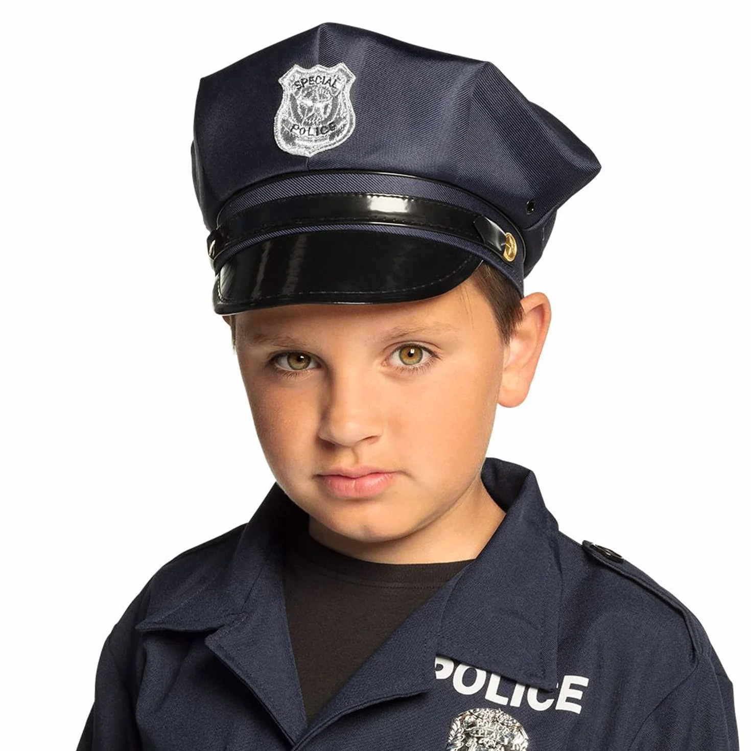 Boland Bonnet de policier pour enfant - Chapeau de police - Accessoire de costume Carnaval