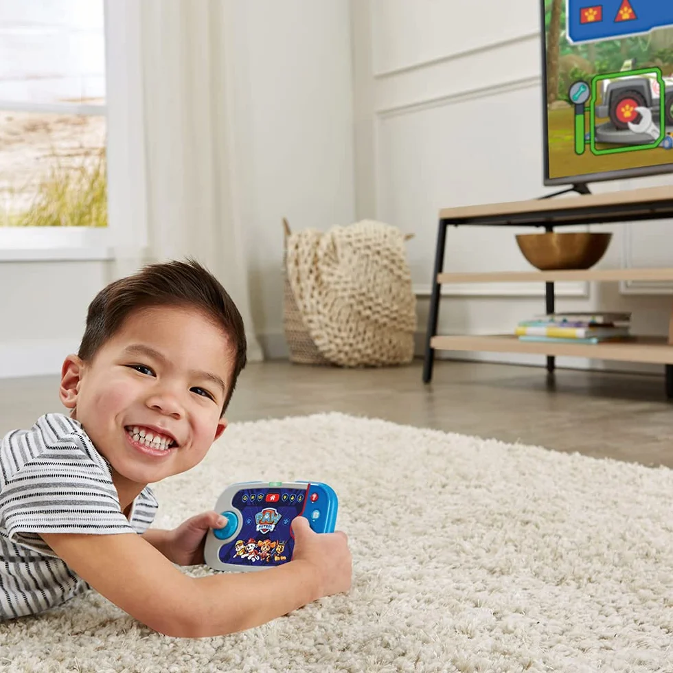 VTech Pat' Patrouille ABC Smile TV Ma Première Console TV Éducative Console de Jeux avec Manette sans Fil Clé HDMI Cadeau Enfant 3-7 Ans