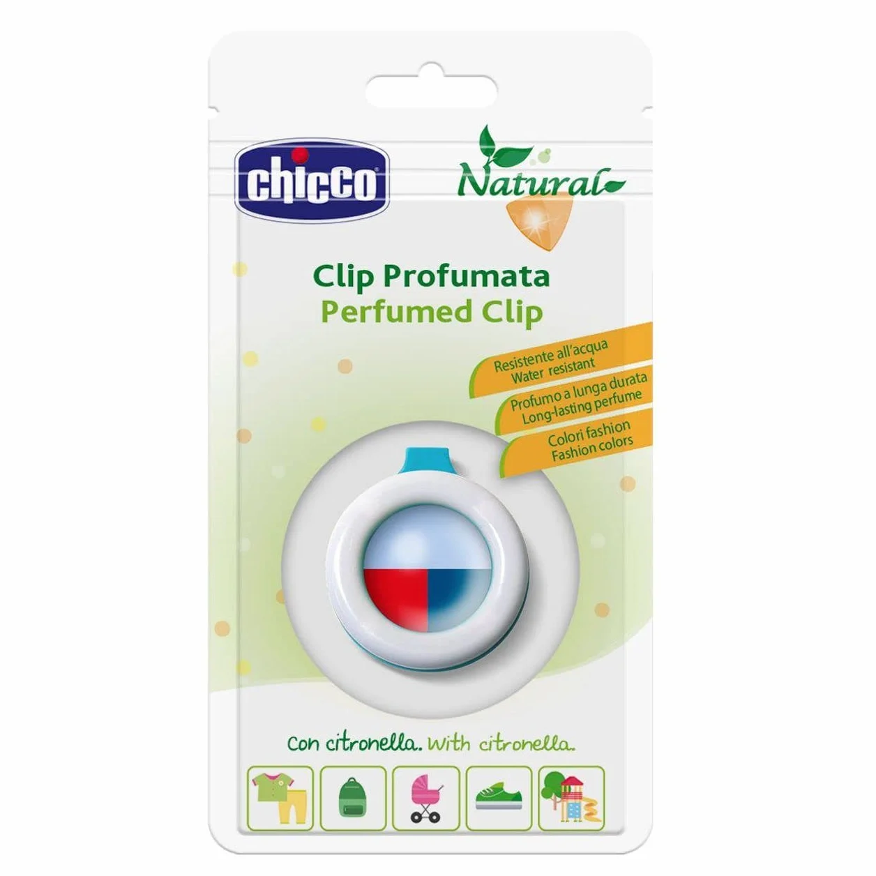 Chicco Clip Parfum Citronnelle Couleurs Assorties