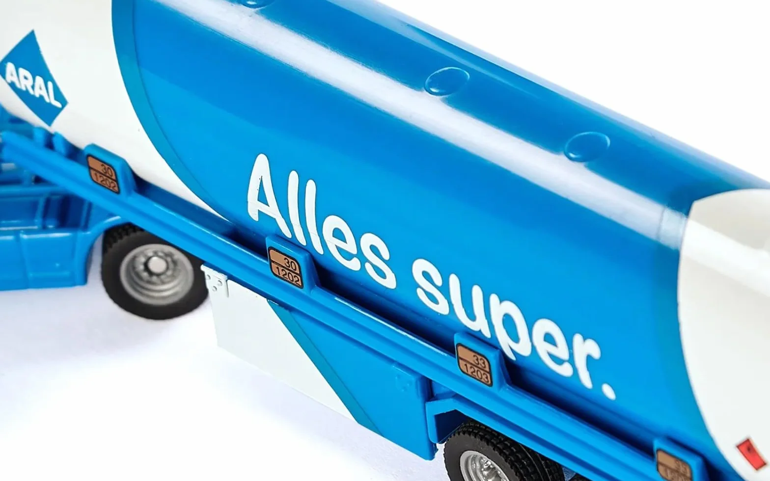SIKU 1626 Camion-citerne Métal Plastique Bleu Blanc Logo ARAL Jouet Pneus Caoutchouc