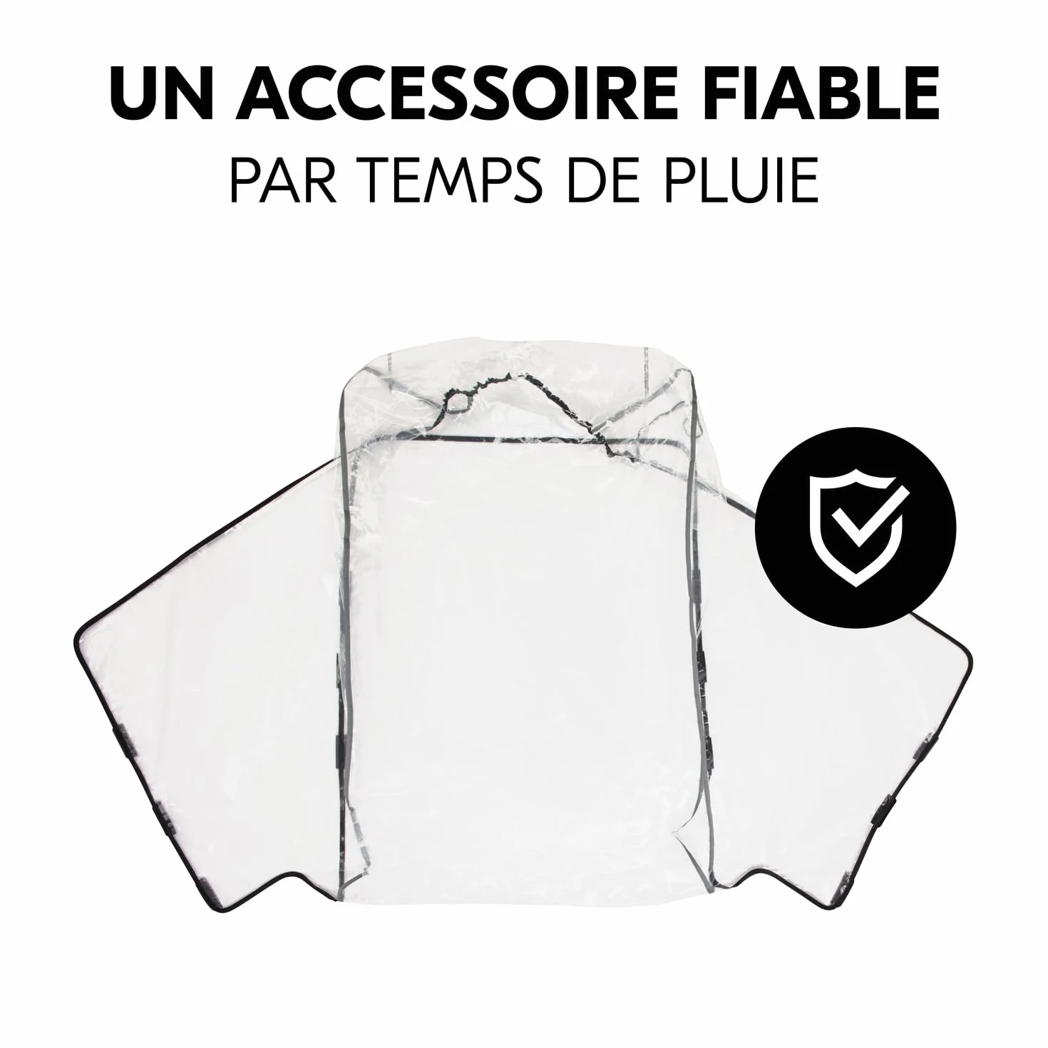 Hauck Habillage Pluie pour Remorque Vélo Enfant Bike N Walk Duo – Protection Imperméable avec Aération et Bandes Réfléchissantes, Pliable