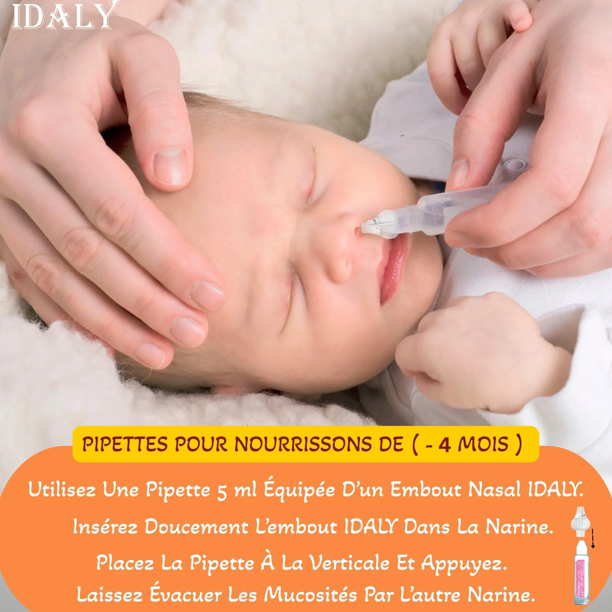 Mouche Bebe Seringue Nasale Bebe MEGA PACK 10 - Embout Silicone Souple Irrigateur Reutilisable