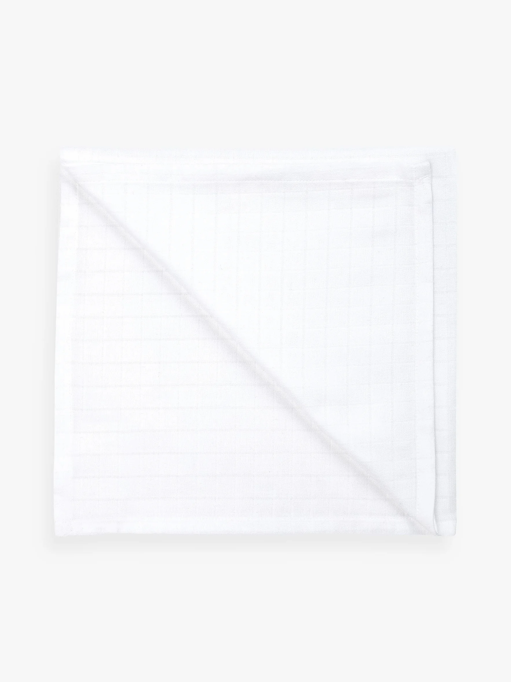 NEXT Bébé Lingettes en Mousseline 100% Coton, Lot de 4 Blanc
