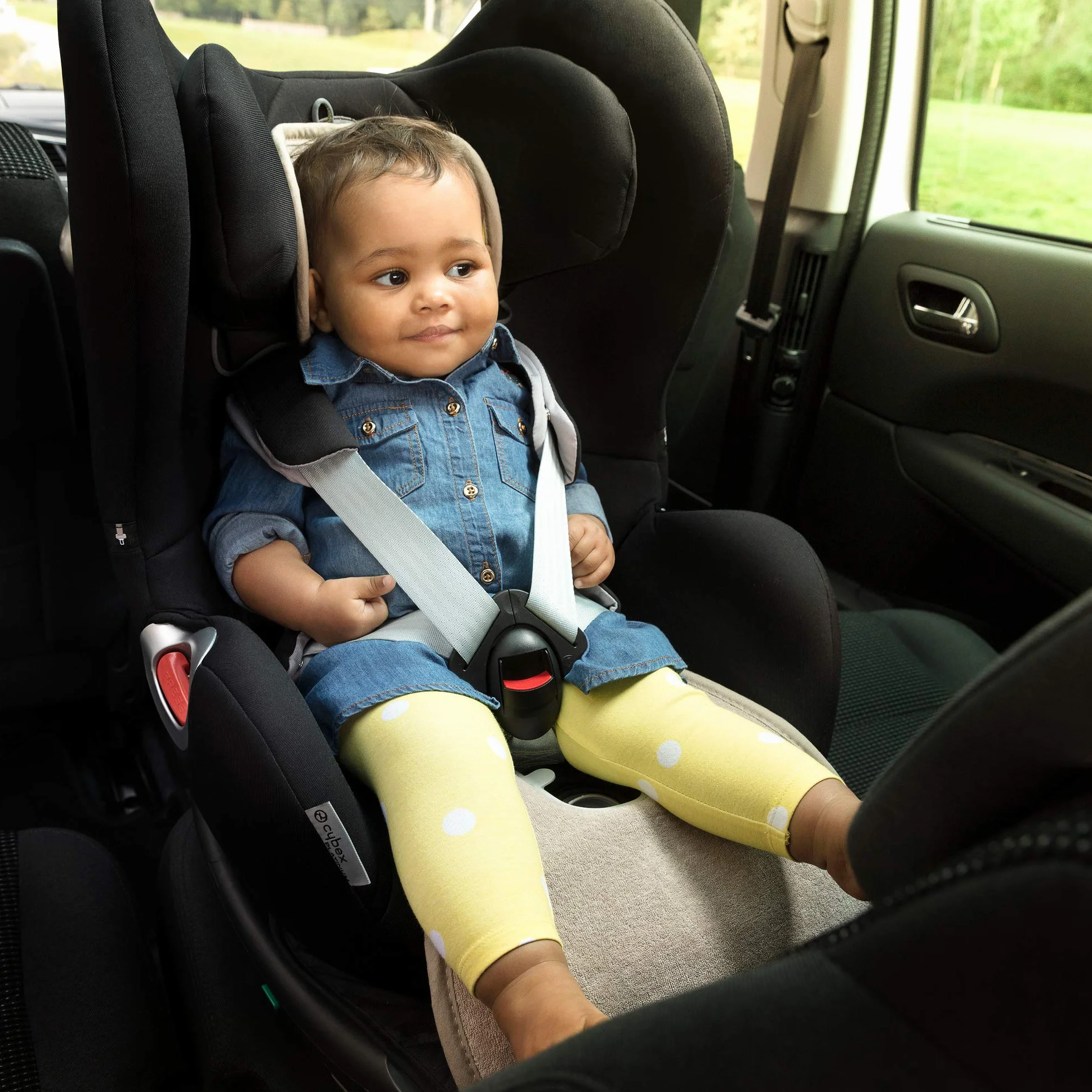 AeroMoov Assise Air Layer Siège-Auto Coton Bio Groupe 1 Anthracite