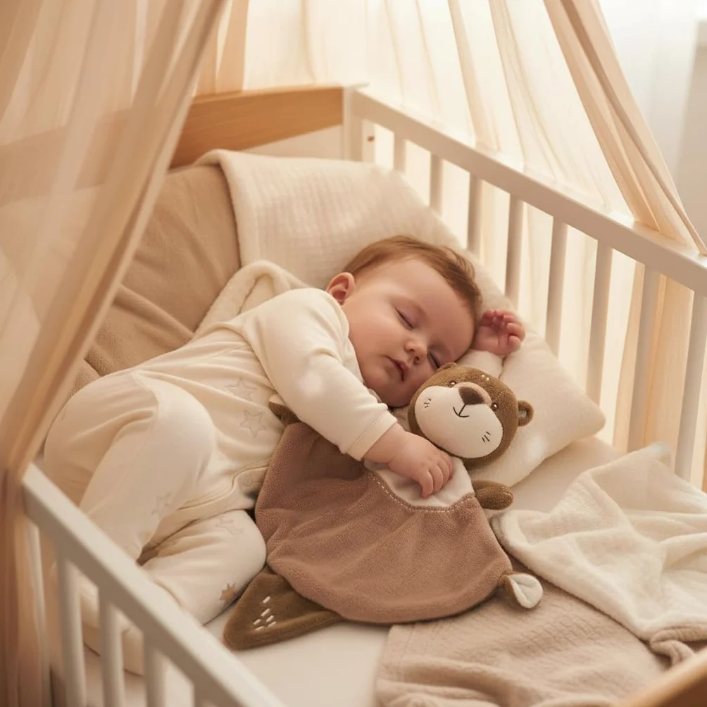 Les Doudous Malins Lilou la Loutre 30 cm Doudou Brodé Prénom Cadeau Naissance Bébé