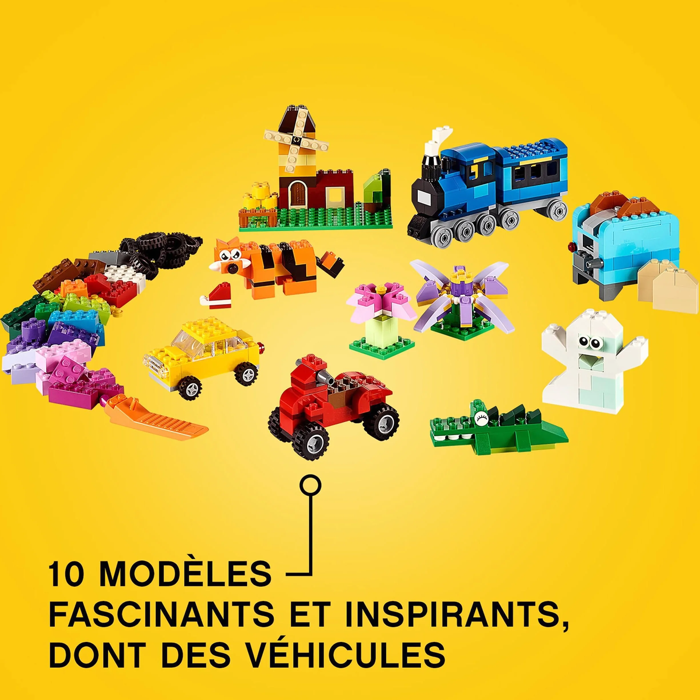 LEGO Classic 10696 La Boîte de Briques Créatives, Jouet de Construction avec Rangement, Enfants 4 Ans