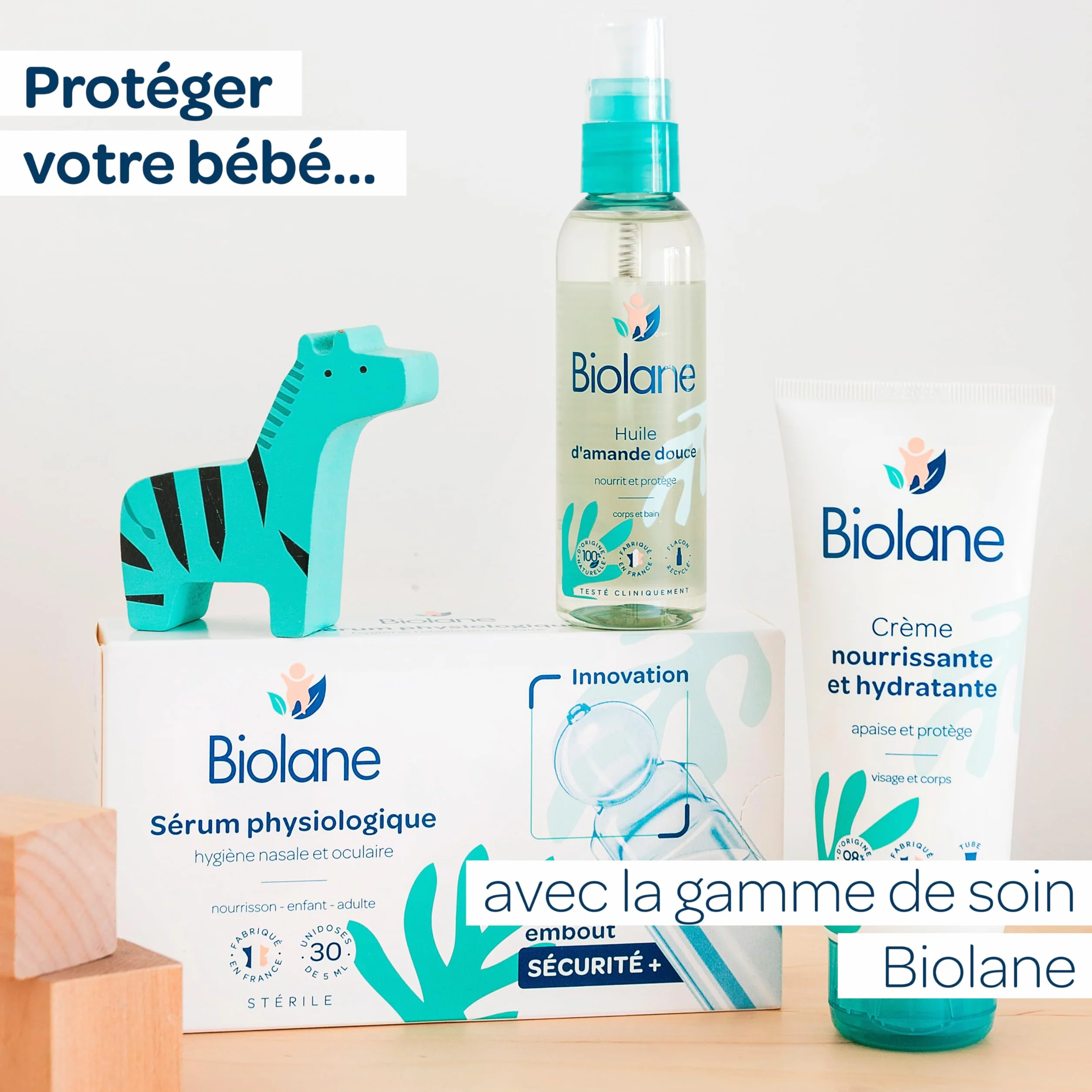 BIOLANE Crème Nourrissante Hydratante Bébé Visage Corps 100 ml Fabriqué France