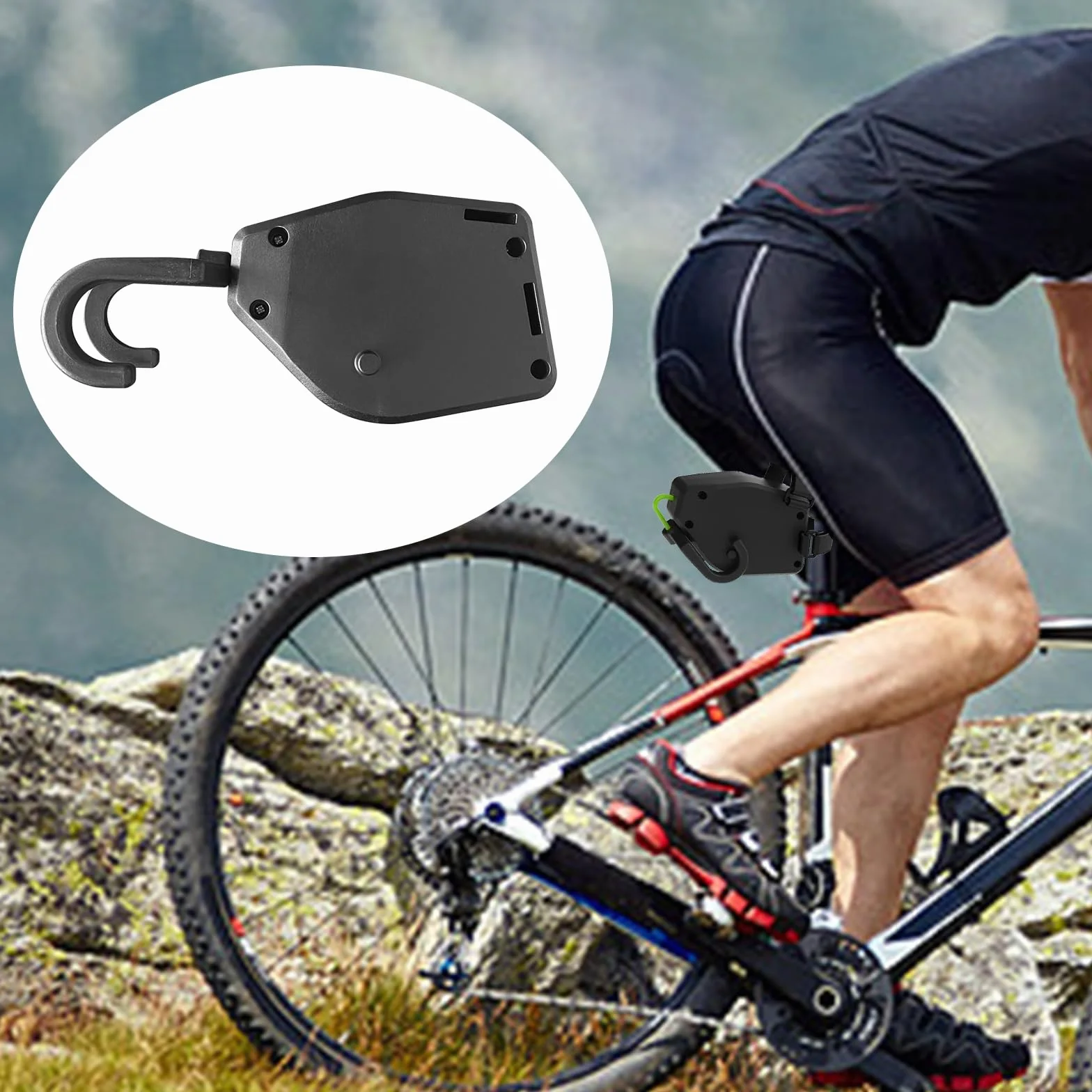 Corde de Remorquage de Vélo Rétractable Barre Traction 90 kg Accessoires pour VTT