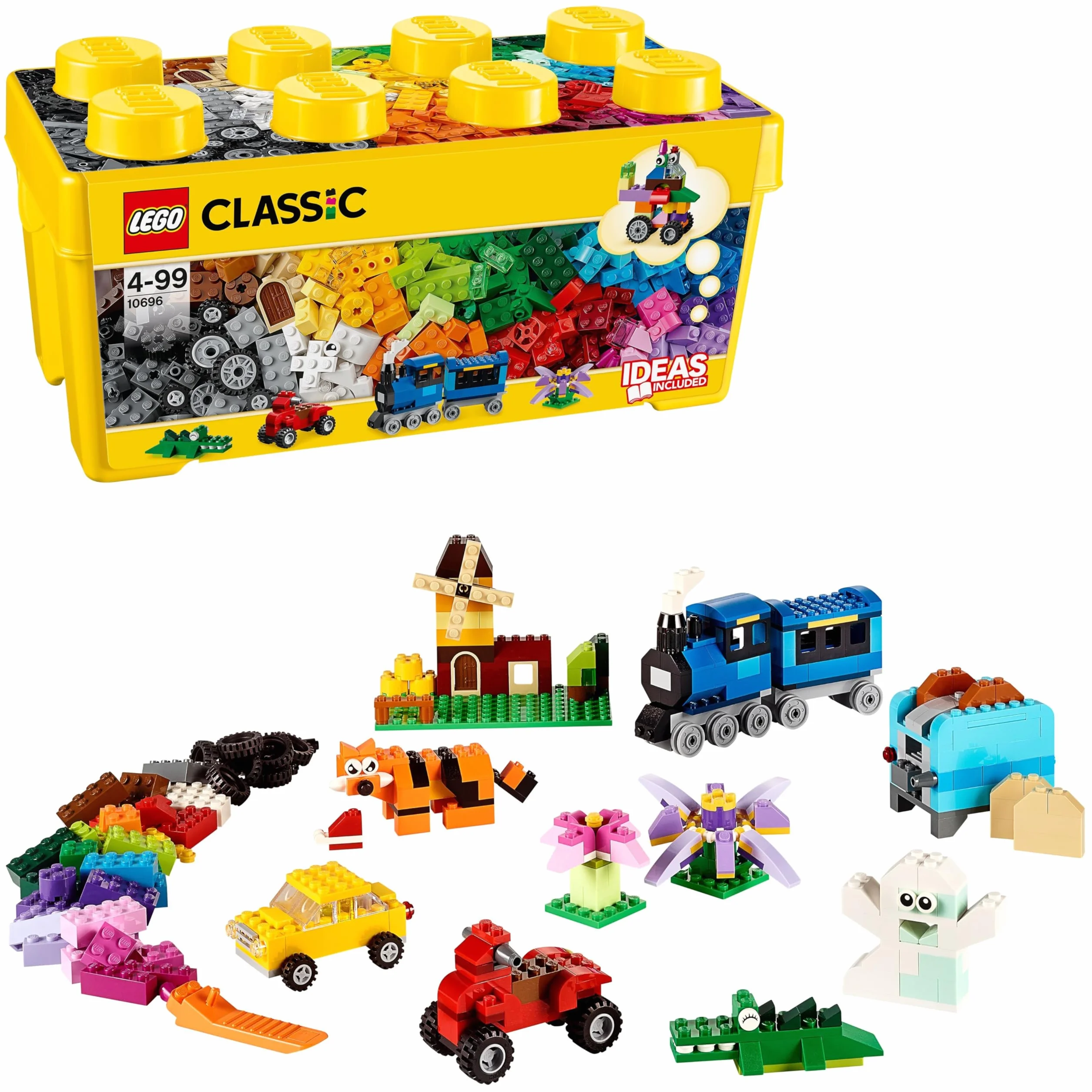 LEGO Classic 10696 La Boîte de Briques Créatives, Jouet de Construction avec Rangement, Enfants 4 Ans