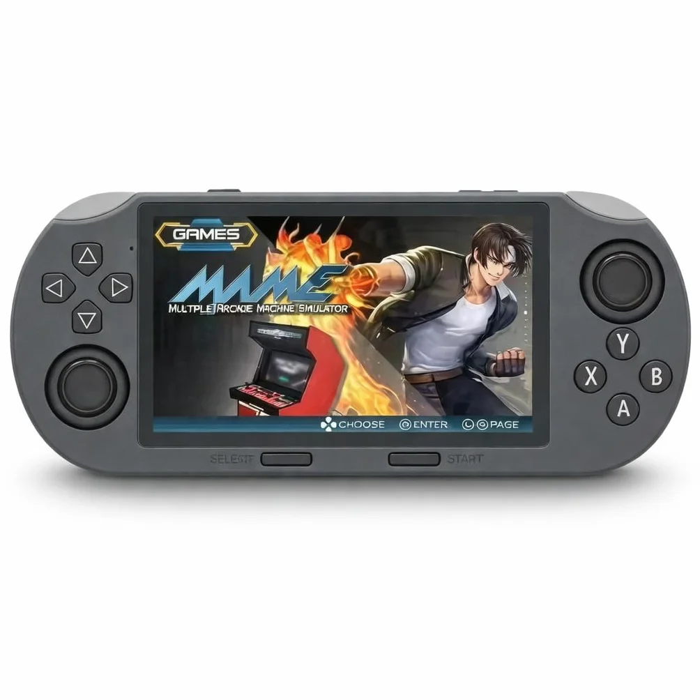 MICHLO SF3000HD Console rétro portable écran IPS 4,5" Mini HDMI Batterie 3000 mAh Noir