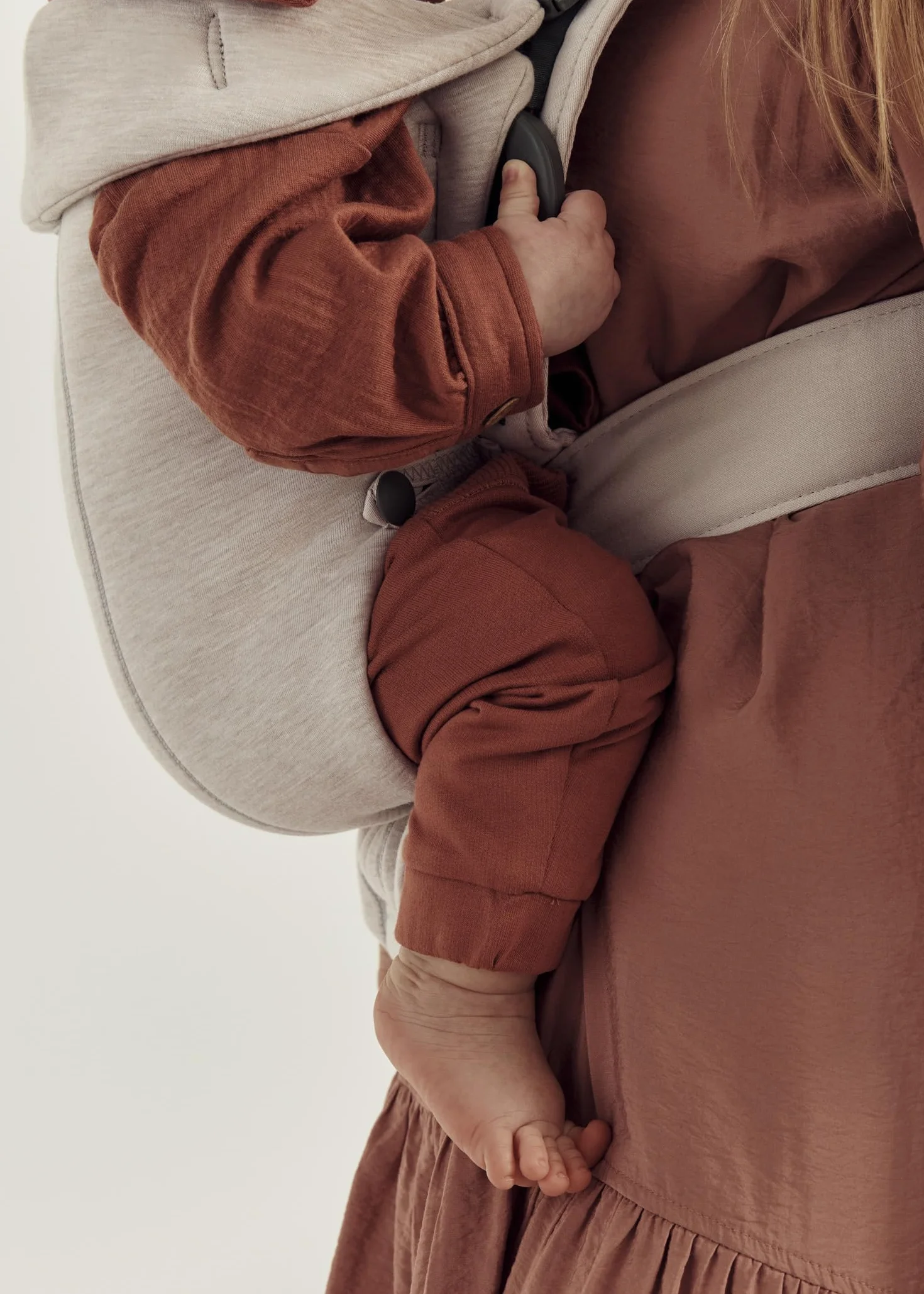 BabyBjörn Porte-bébé Mini Jersey 3D Beige clair