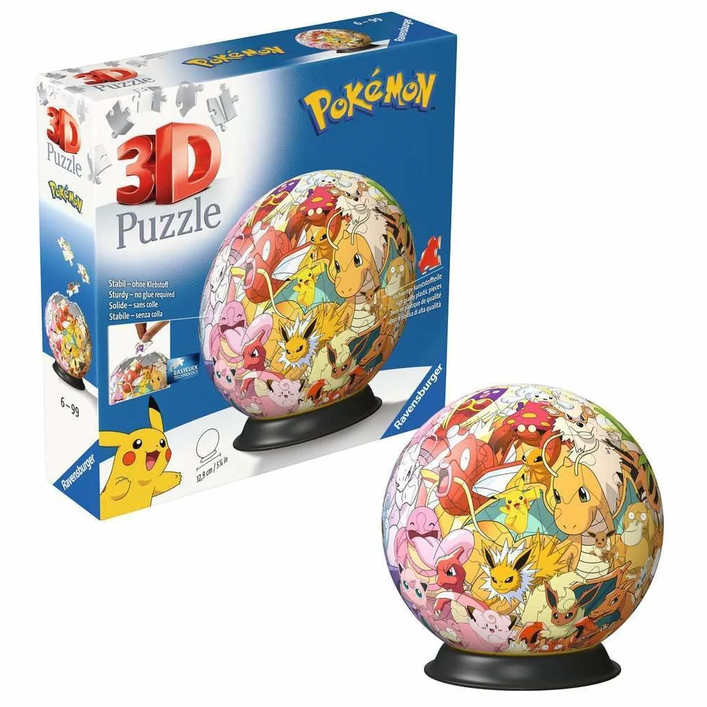 Ravensburger Puzzle 3D Ball Pokémon 72 pièces 13 cm 11595