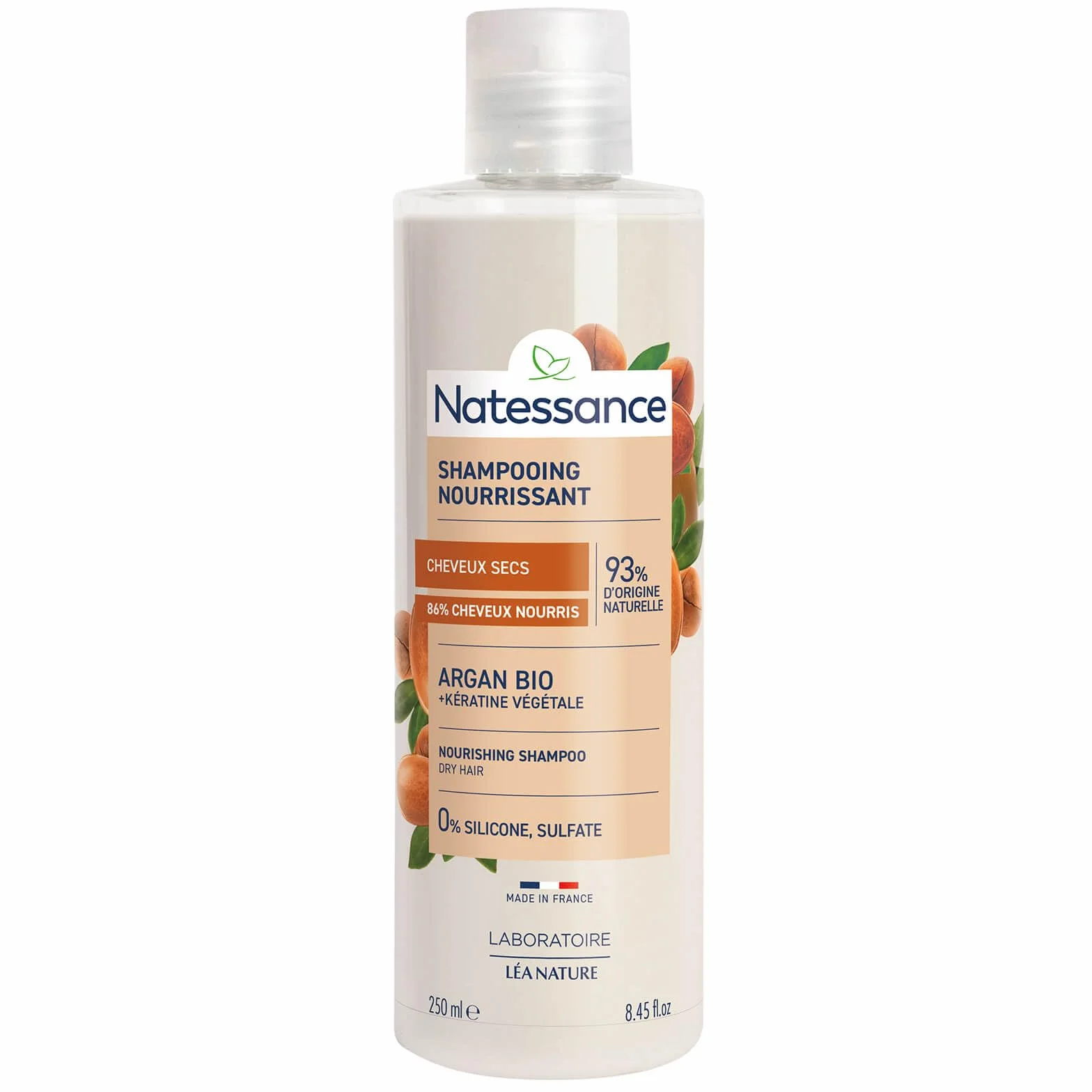 Natessance shampooing nutrition intense argan 250ml