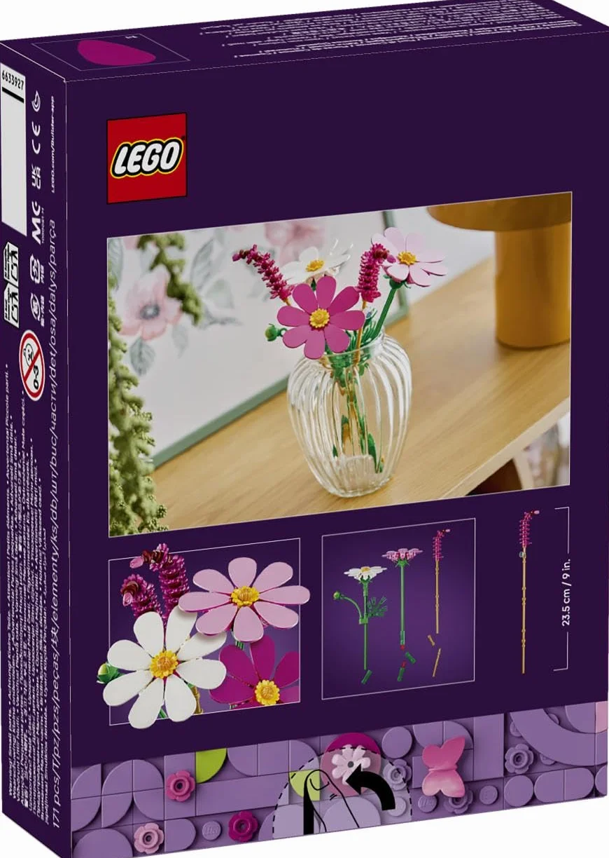 LEGO Botanicals Les Cosmos 11514 Bouquet de Fleurs Artificielles Décoration DIY Cadeau Fille 9 Ans