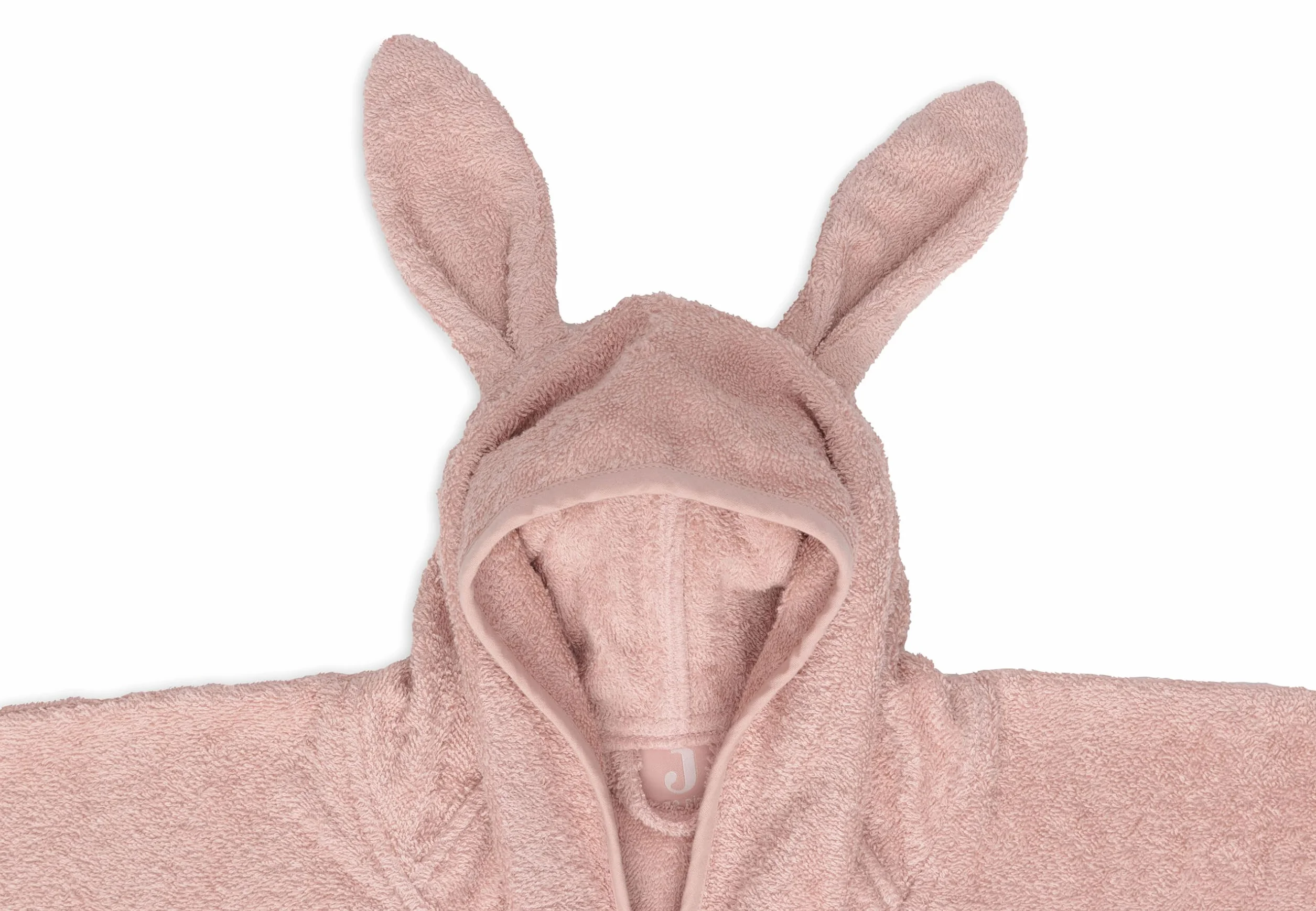 Jollein Poncho de bain enfant 1-4 ans Terry rose sauvage 100% coton Oeko-Tex capuche oreilles