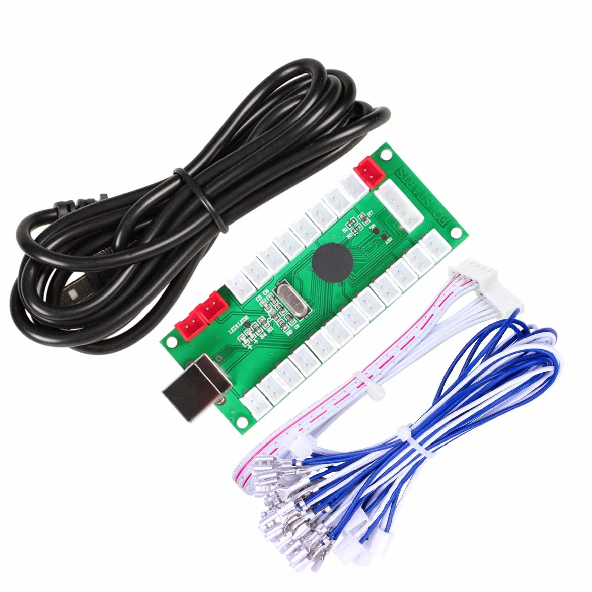Fosiya Zero Delay Arcade USB Encoder PC Joystick pour Windows Linux MAME Raspberry Pi Retropie 1 Player 5pin