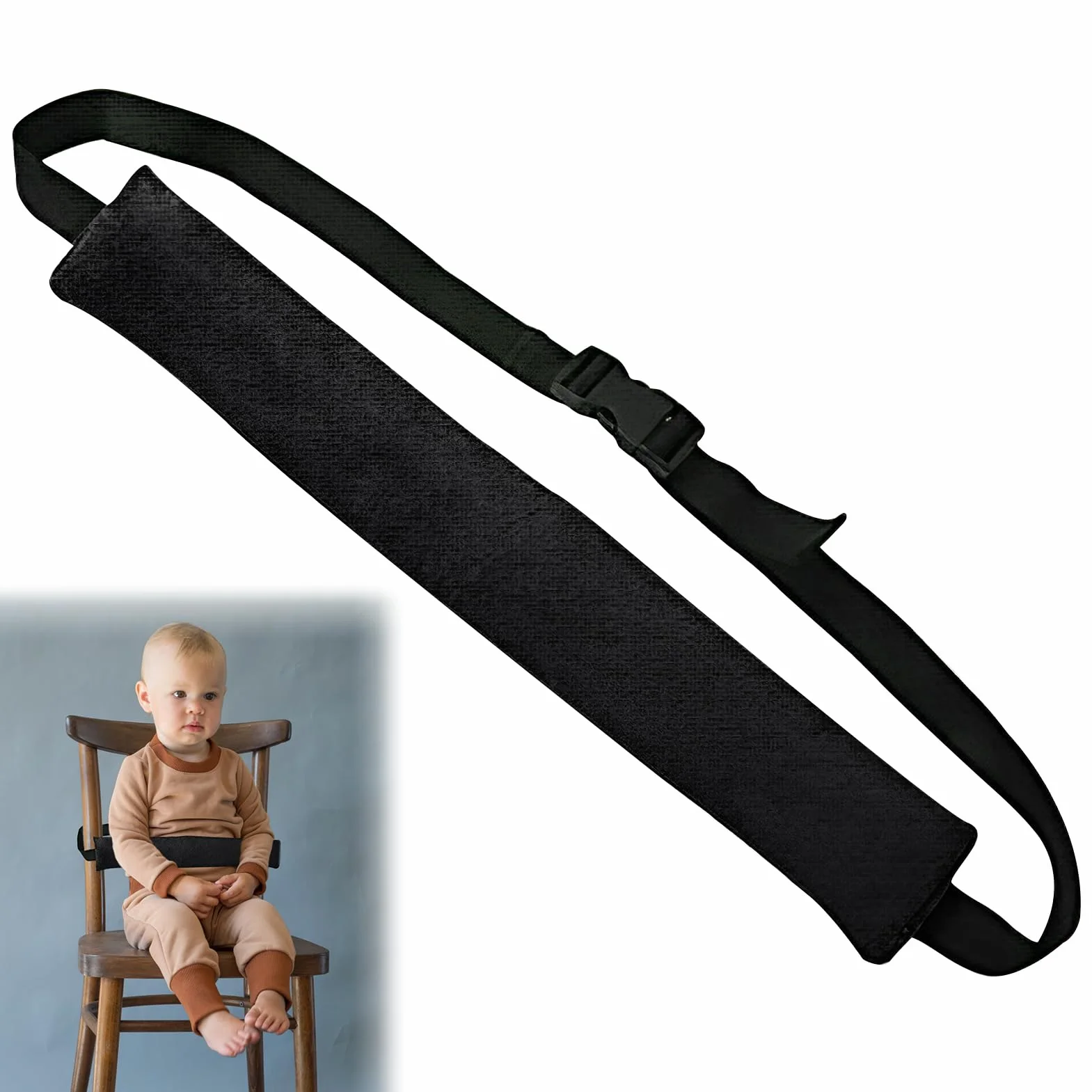 Harnais chaise haute universel réglable pour bébé, sangle de sécurité confortable