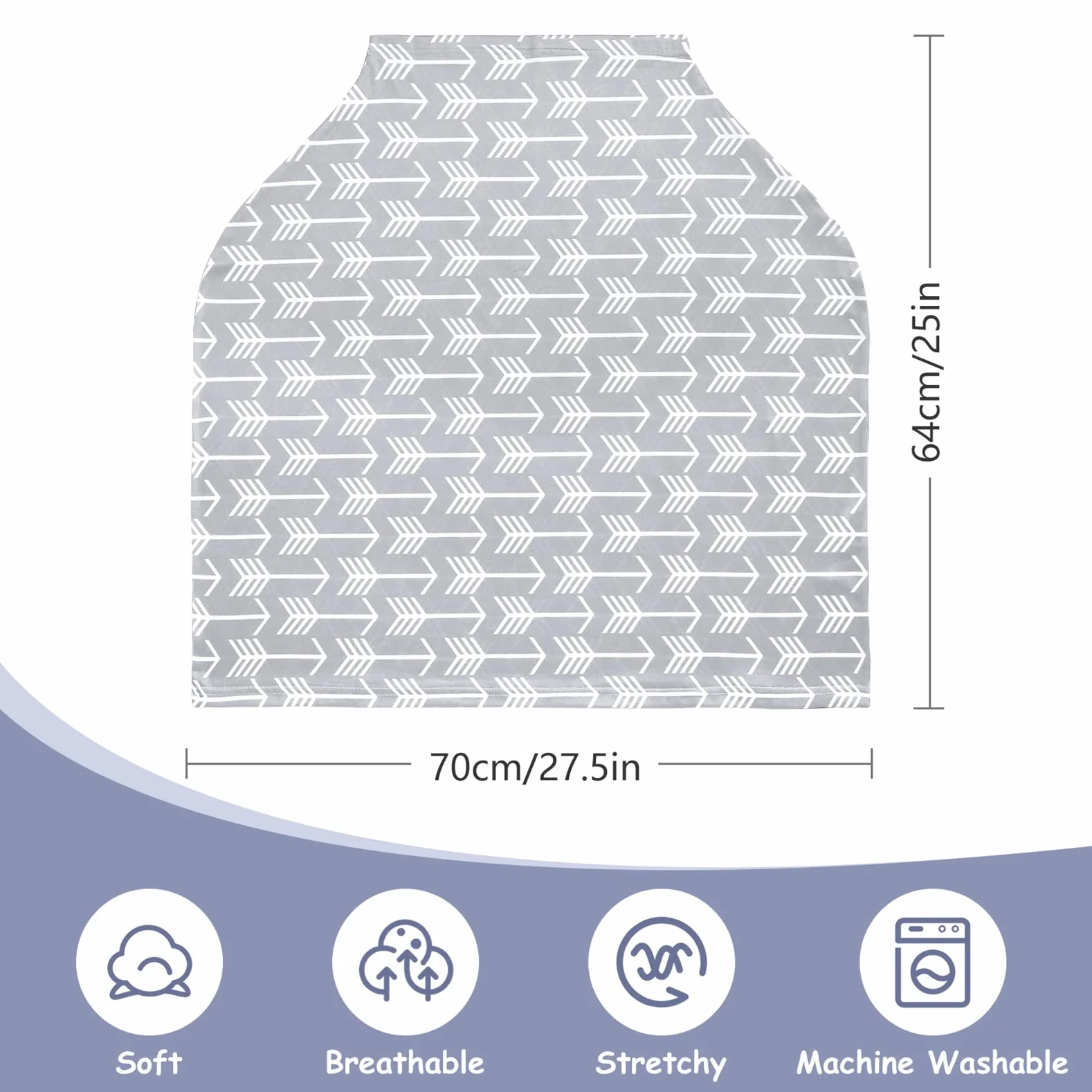 Yoofoss écharpe snood d’allaitement multi-usage extensible