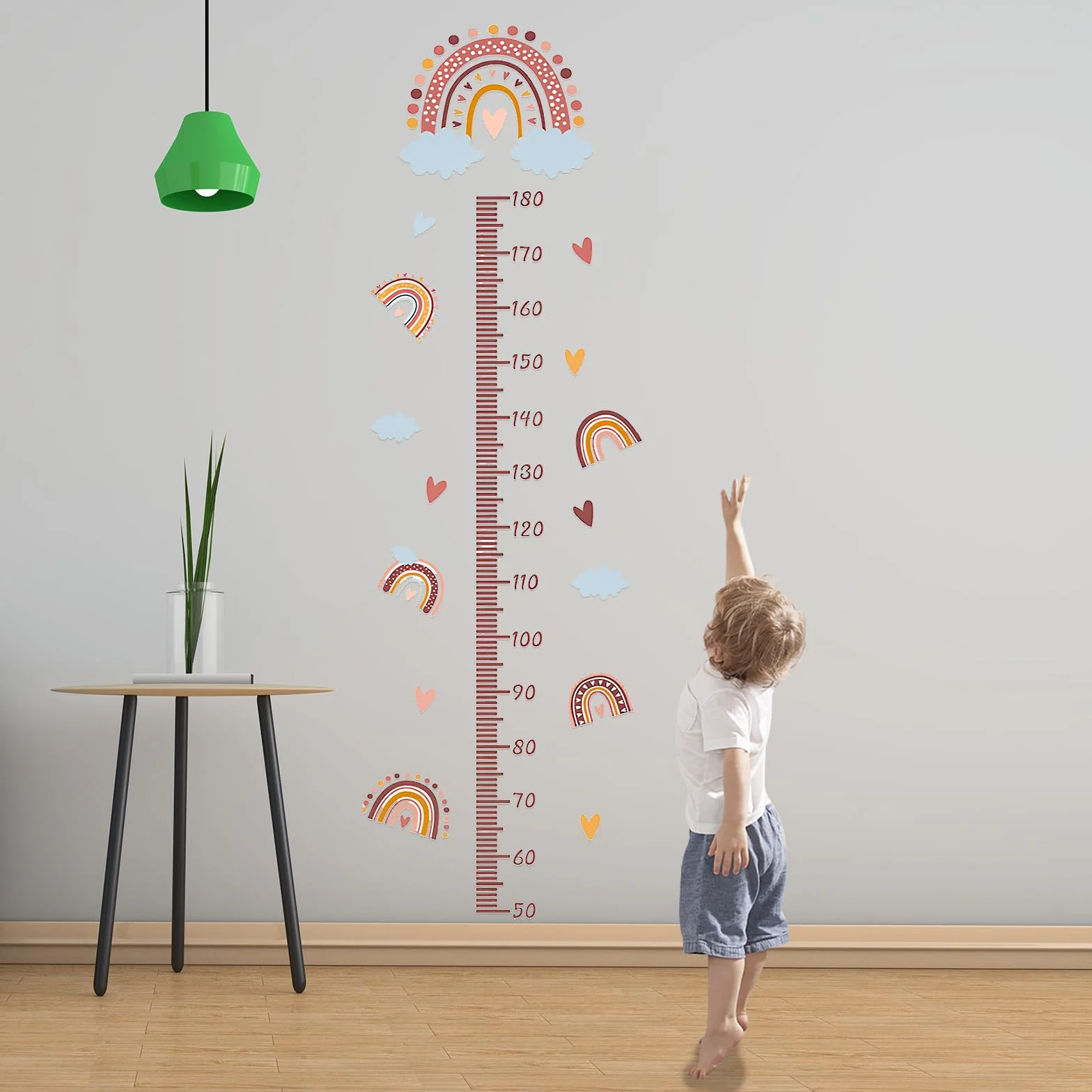 Toise Murale Enfant Stickers Muraux YIDM Sticker Mural Auto-Adhésif Imperméable Mesure Hauteur Décoration Chambre