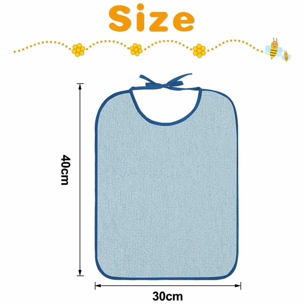 Bavoirs Imperméables pour Bébé en Forme de U, Ajustable, Tissu Lavable, Éponge
