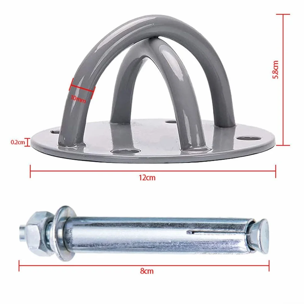 FUBESK Support de suspension mural salle de sport fitness 4 trous 1000 kg