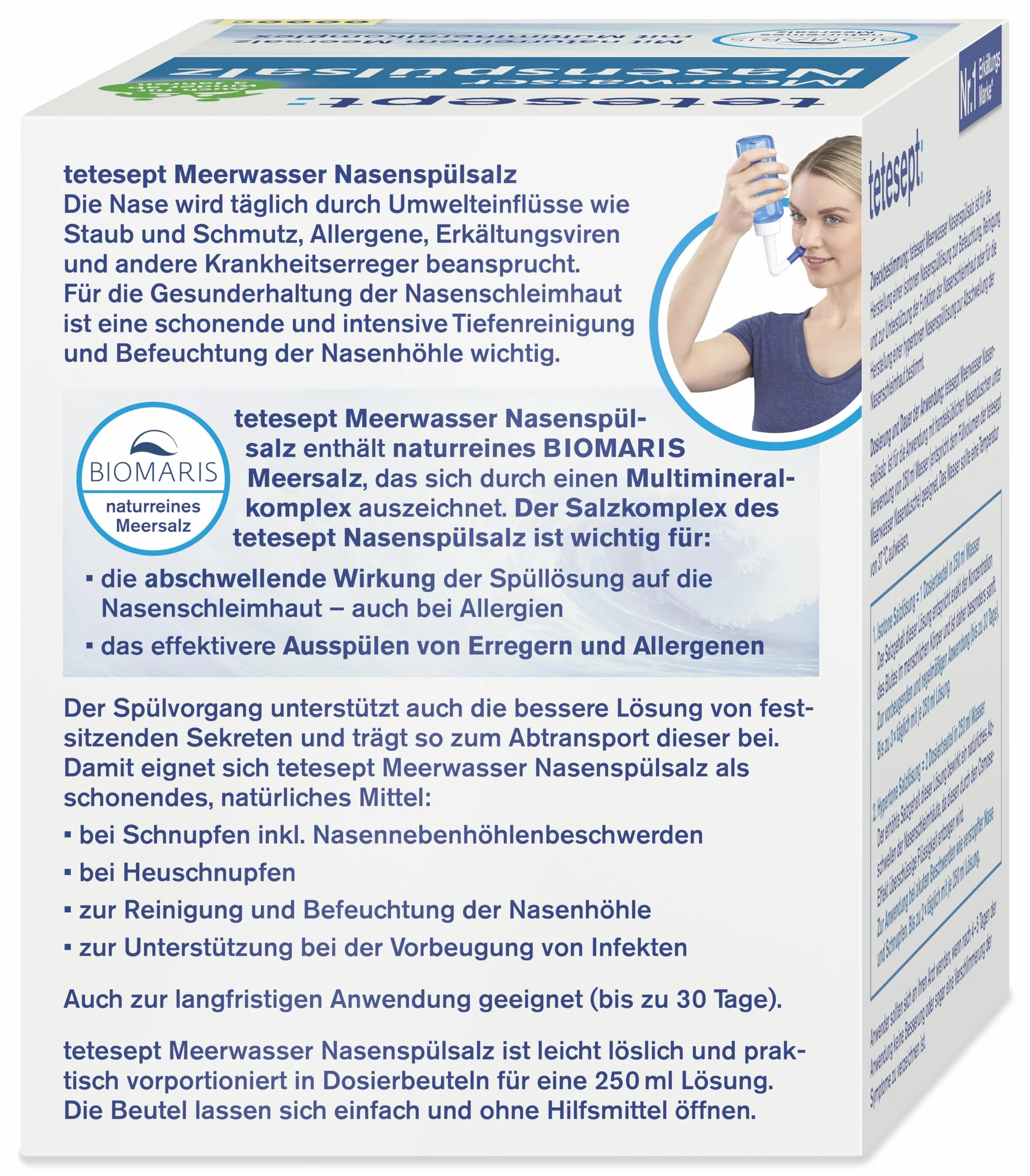 tetesept Sel de lavage nasal à l'eau de mer