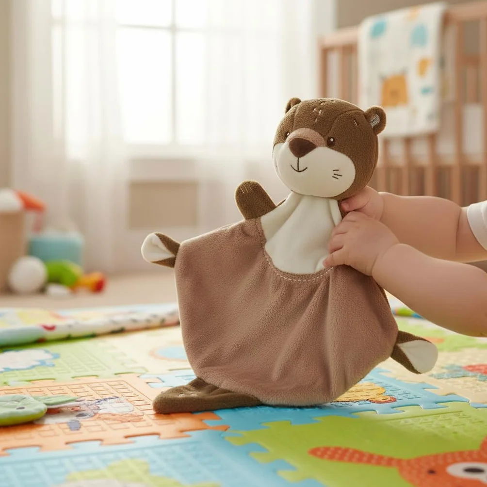 Les Doudous Malins Lilou la Loutre 30 cm Doudou Brodé Prénom Cadeau Naissance Bébé