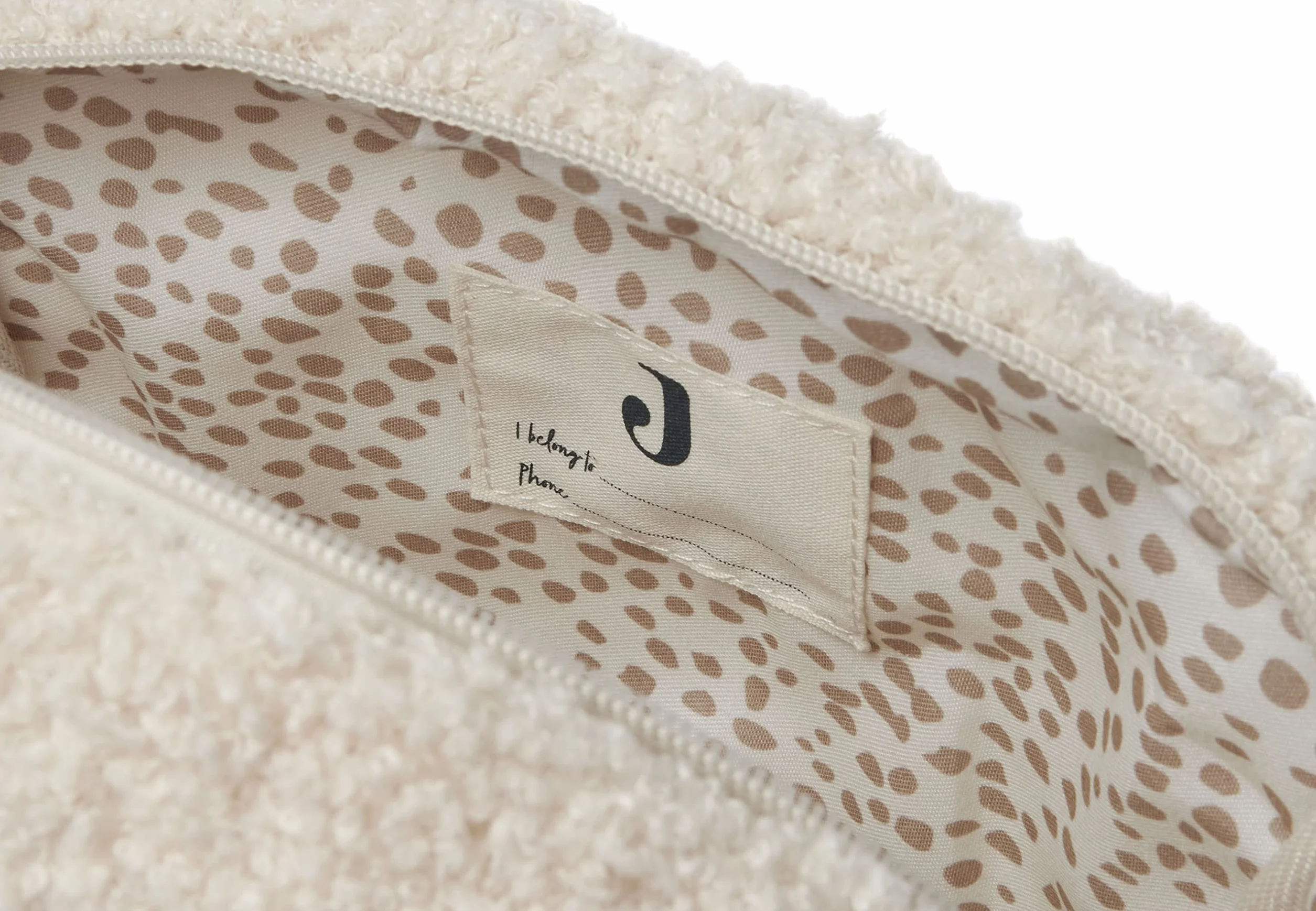 Jollein Trousse de Toilette Boucle Ivoire Sac à Couches Organiseur