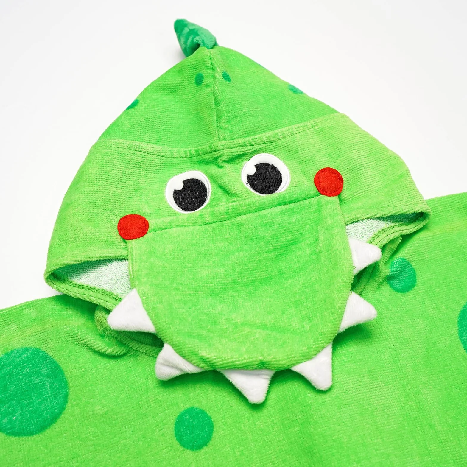 LOLANTA Serviette de Bain à Capuche Enfant Poncho Plage Doux Absorbant Motif Crocodile 100% Coton Séchage Rapide Vert 5-7 Ans