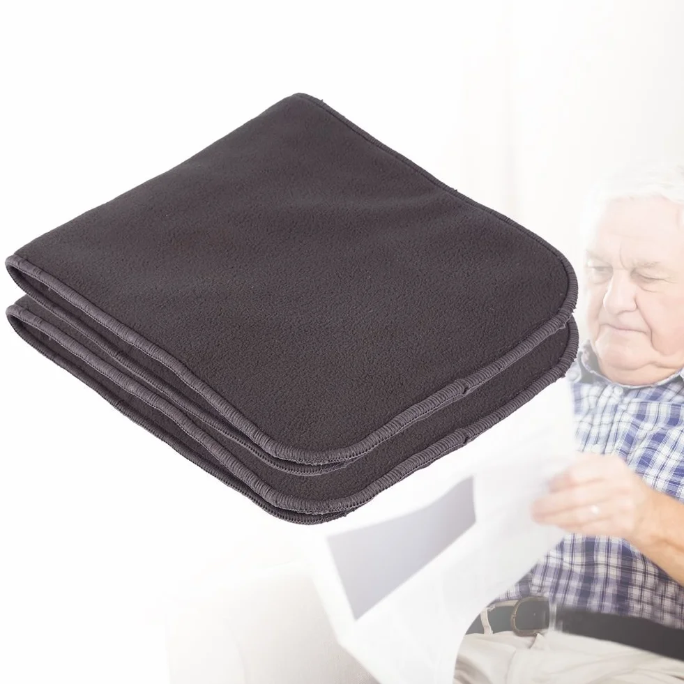 Insert de couche lavable adulte 10 pièces 5 couches tissu charbon bambou super absorbant