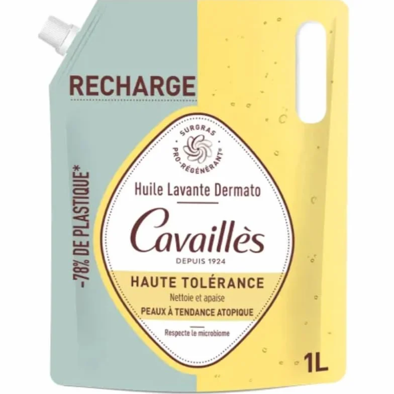 Rogé Cavaillès Huile lavante dermato haute tolérance recharge 1L