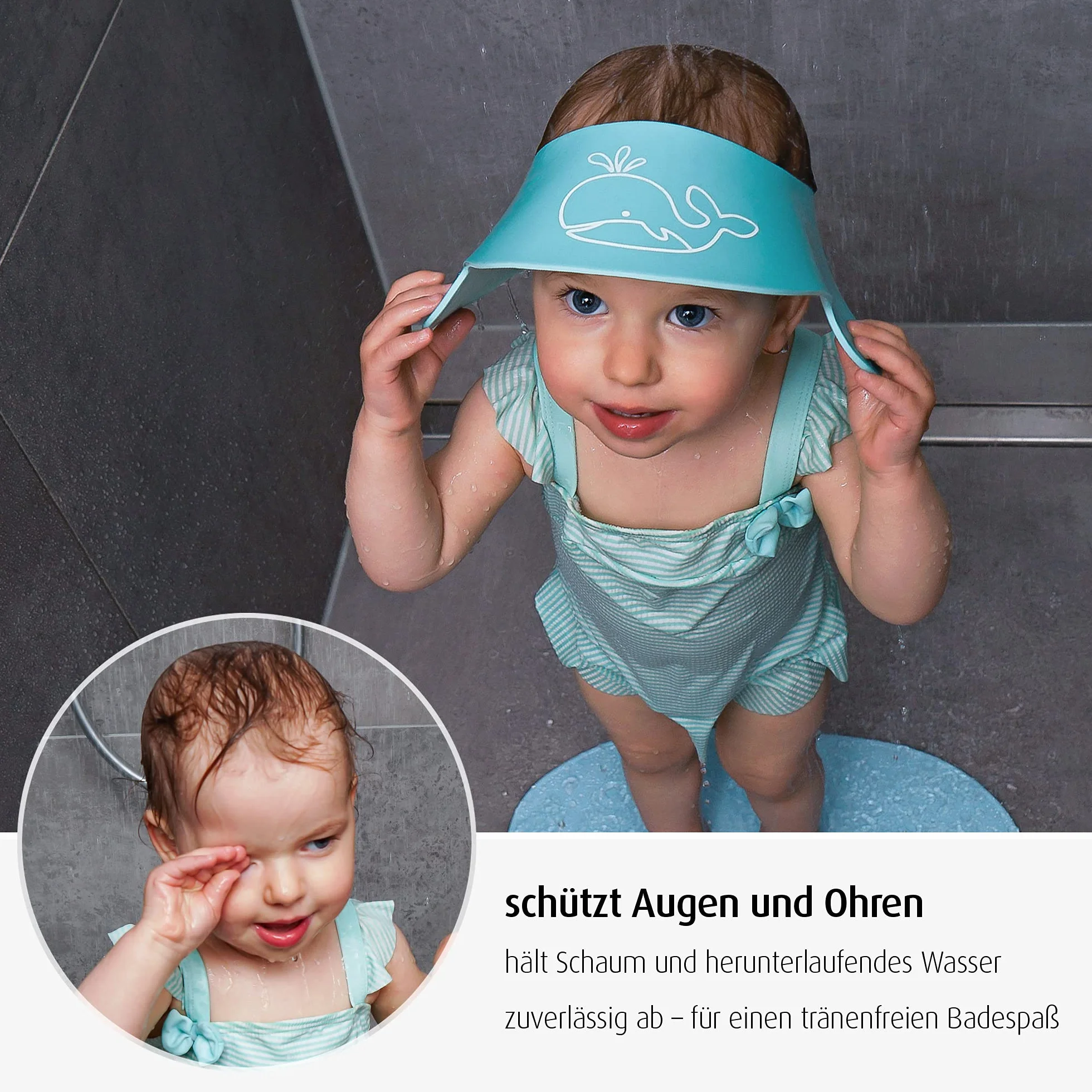 reer MyHappyBath Cap Visière de protection anti-shampooing