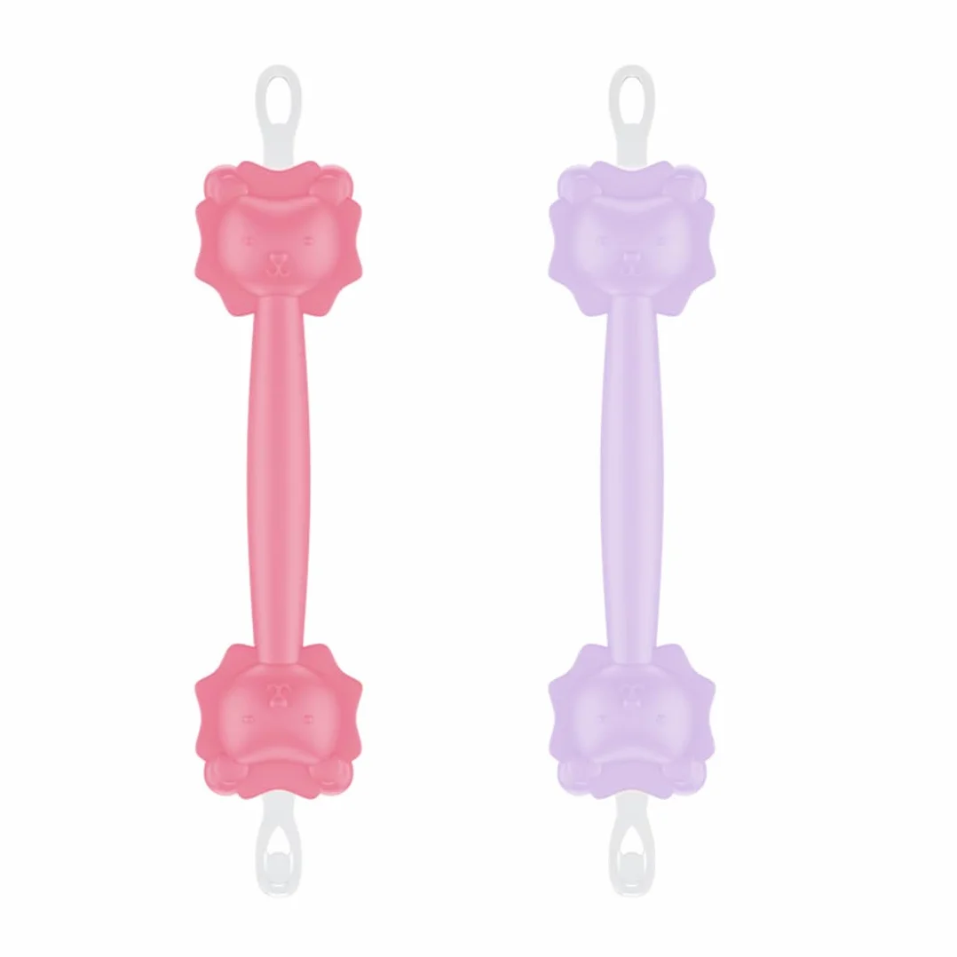 Gadget cure nez bébé 2pcs nettoyage nasales réutilisable cérumen Rose/Violet