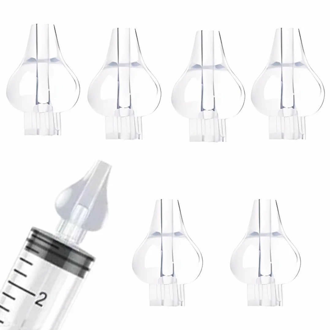 Olives nasales lavage nasal pour enfants silicone réutilisable accessoires rechange seringue bébé lot 6 pièces
