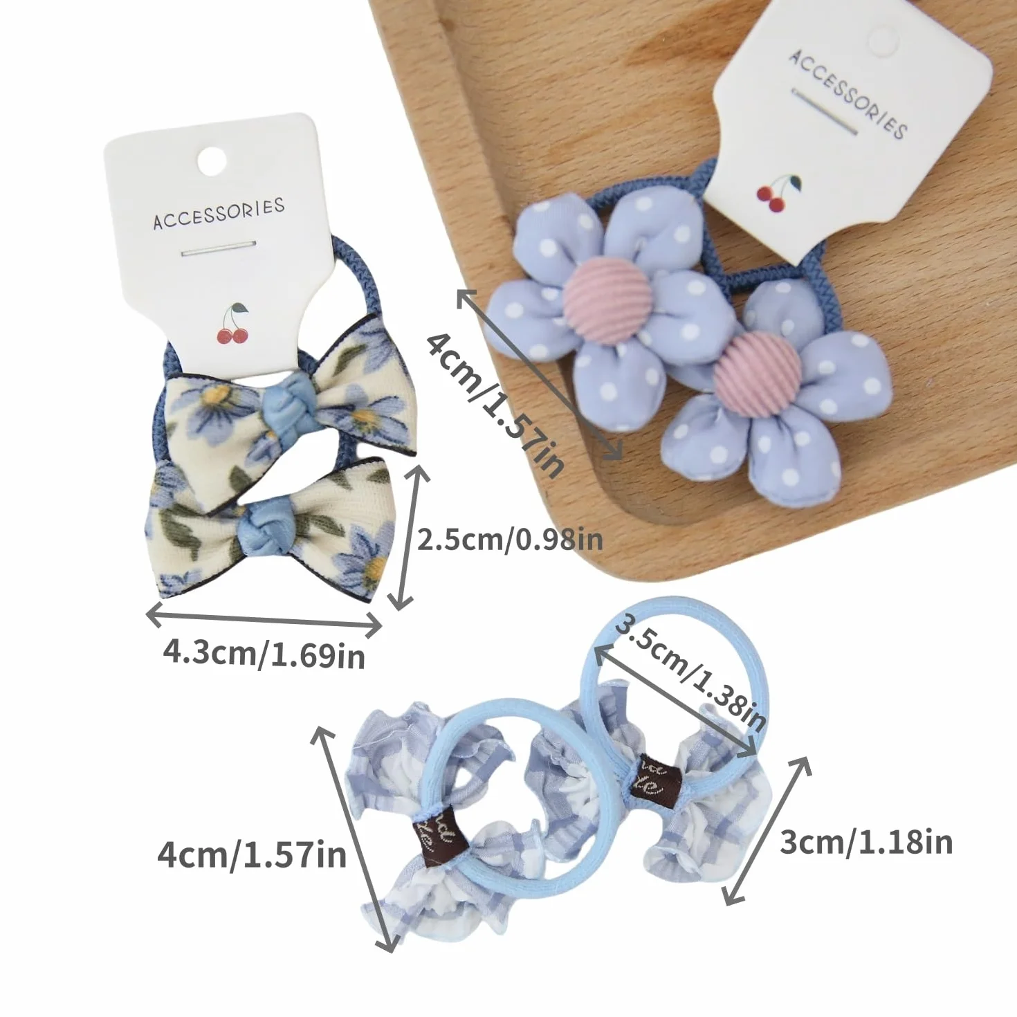 Pack de 20 chouchous pour bébé, élastiques cheveux 3,5 cm, serre-tête nœud, accessoires capillaires filles