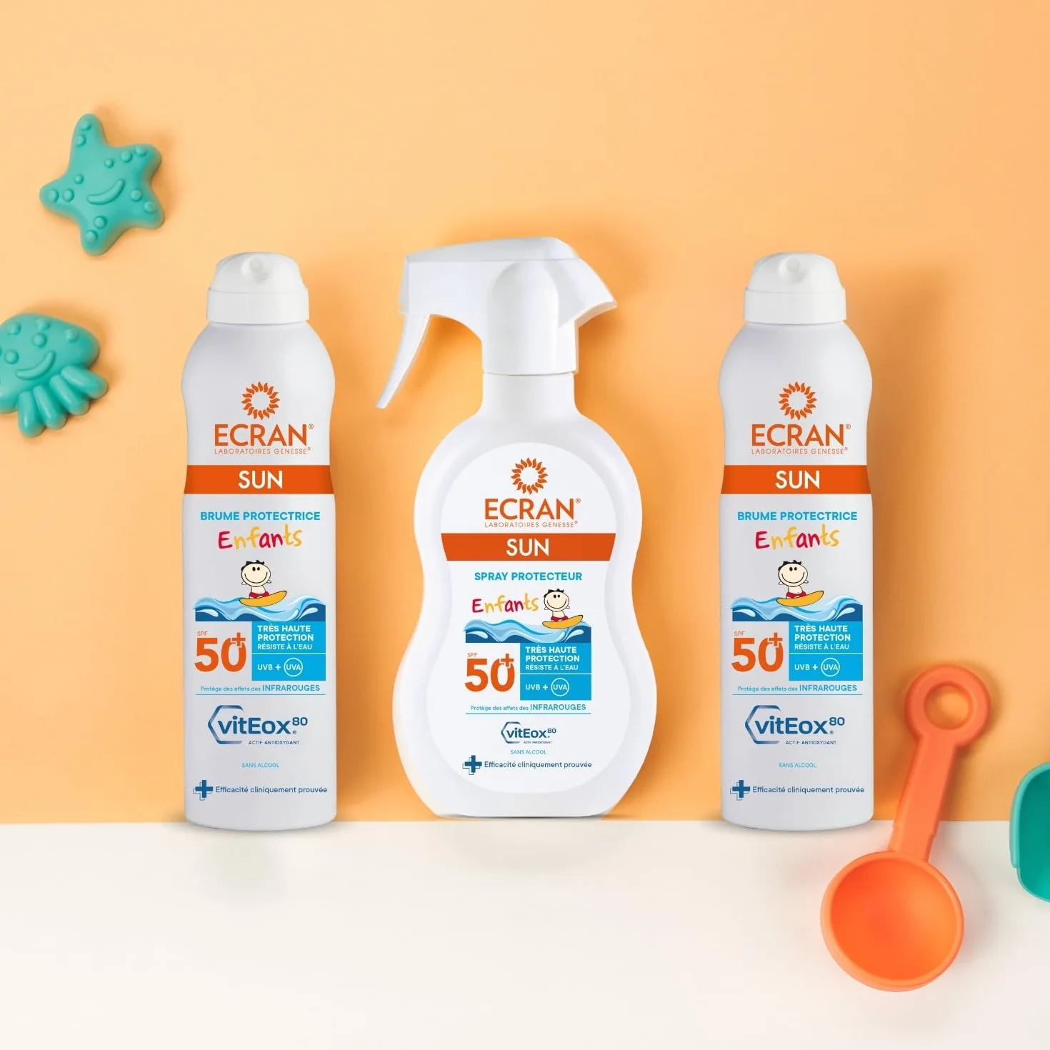 ECRAN Brume Protectrice Enfant SPF 50+ Très Haute Protection UVA UVB Lumière Bleue Résistante à l'eau
