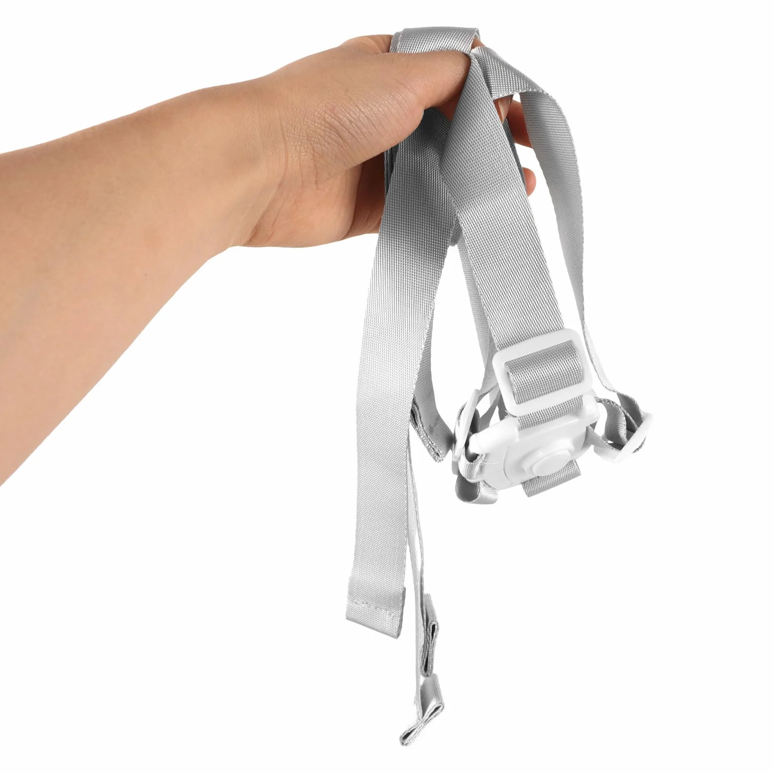 Harnais de Sécurité 5 Points Blanc pour Chaise Haute et Poussette, Sangles Réglables, Accessoire Bébé