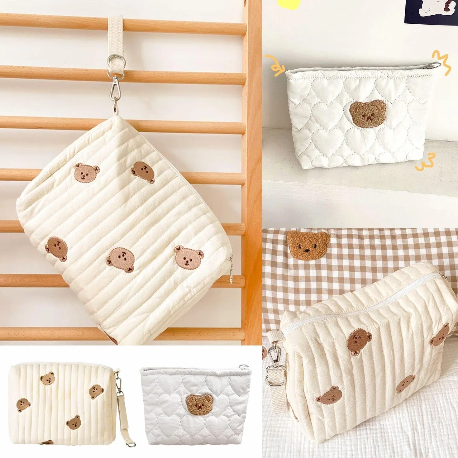Sac à Couches 2 Pièces Organisateur Portable pour Bébé Maman