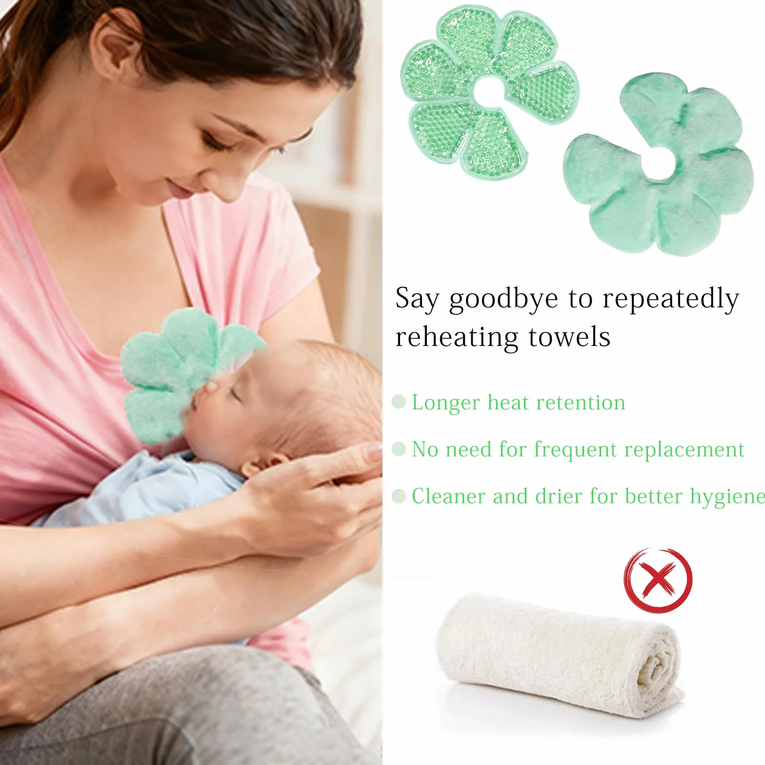 Coussinet Gel Allaitement 3 En 1 Rafraîchissant Postpartum Mamelons Soulagement Douleurs