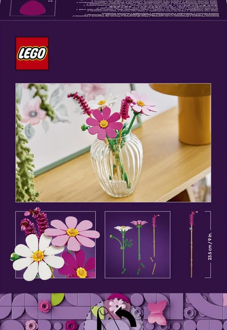 LEGO Botanicals Les Cosmos 11514 Bouquet de Fleurs Artificielles Décoration DIY Cadeau Fille 9 Ans