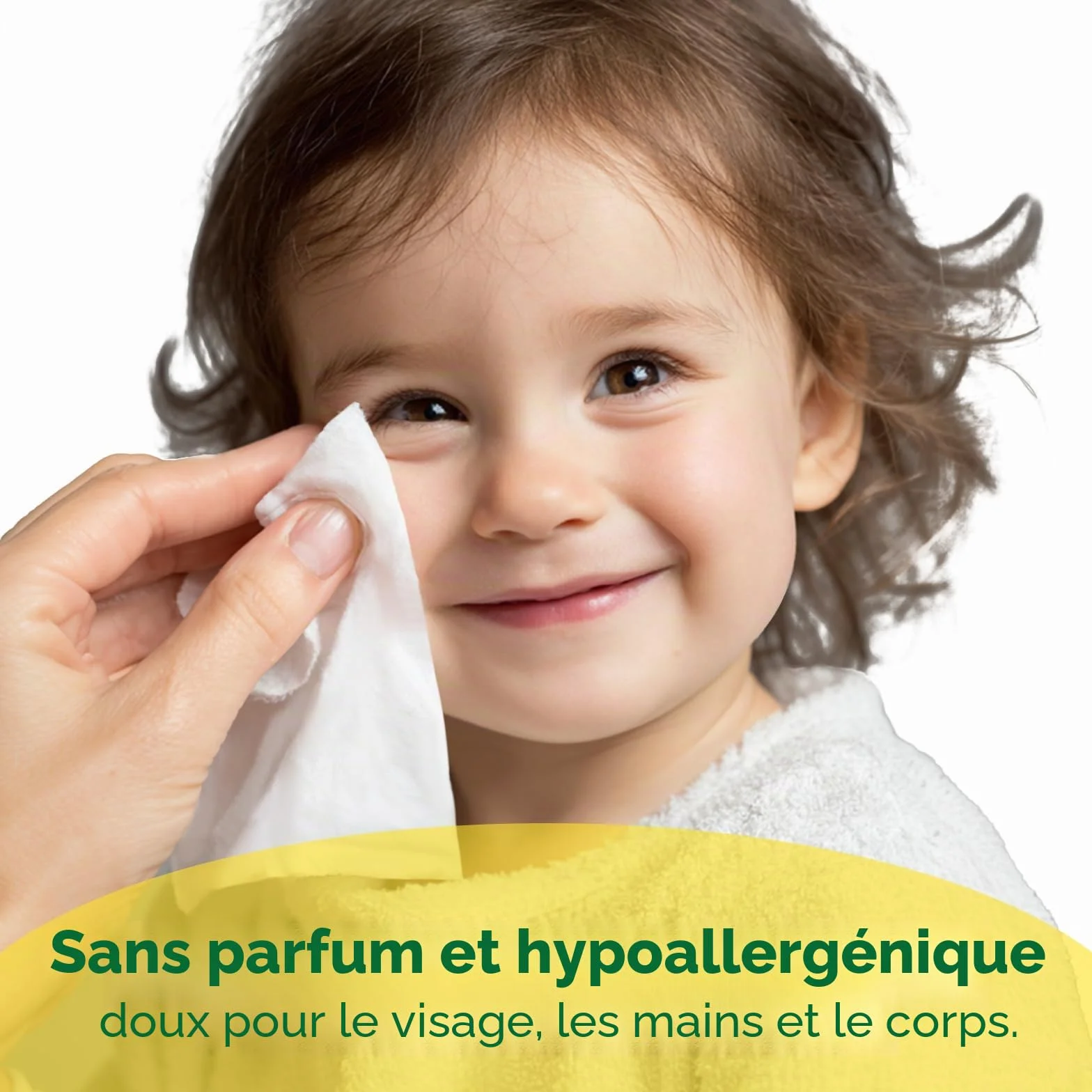 Lingettes Humides Voyage 99% d'Eau Sans Parfum Hypoallergéniques pour Peaux Sensibles Lot de 8 (48 Lingettes)