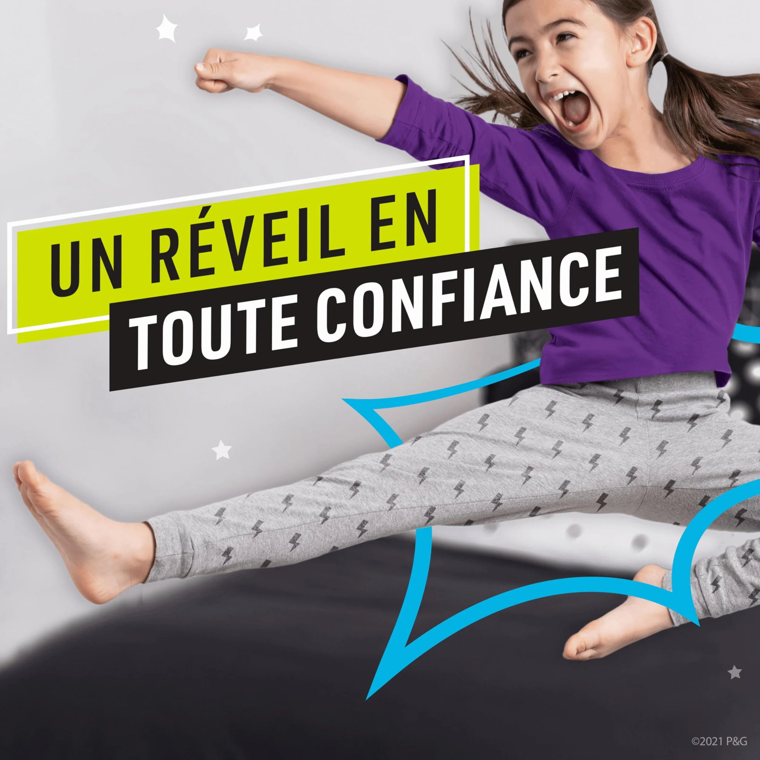 Pampers Ninjamas Pyjama Pants Fille 54Sous-Vêtements de nuit Absorbants 8-12 Ans 27-43kg Protection Maximale Contre Les Fuites Pack 1 Mois