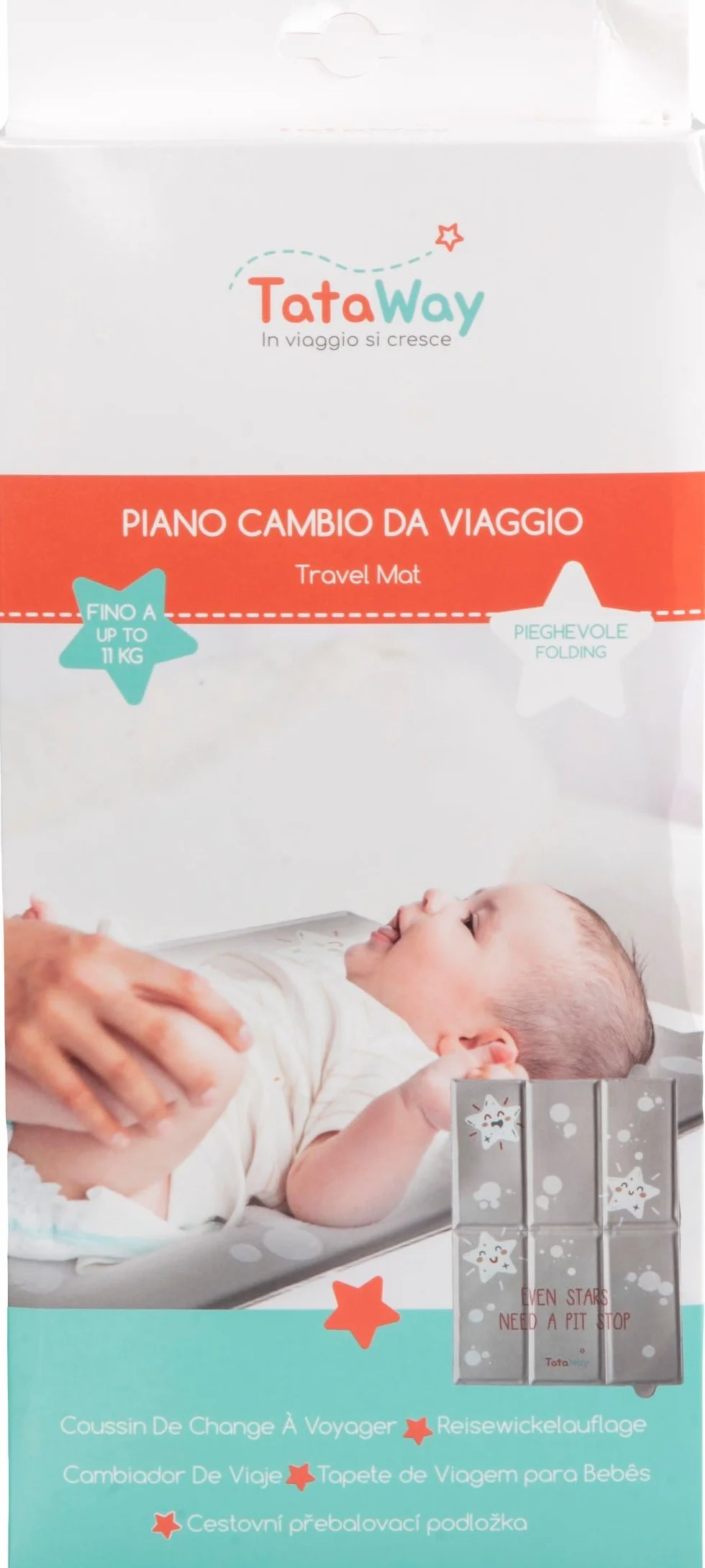Table à langer pliable portable pour bébé avec matelas imperméable et poches de rangement
