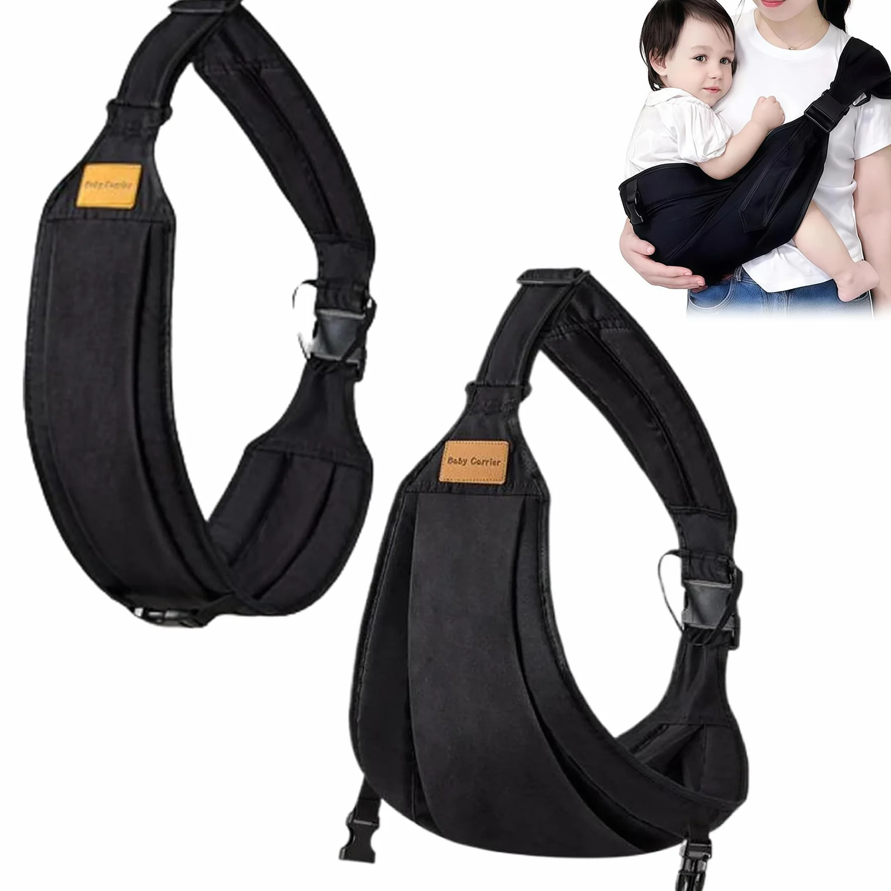 Porte-Bébé LatéRale Portable Respirant Réglable Nouveau-né 3-36 Mois