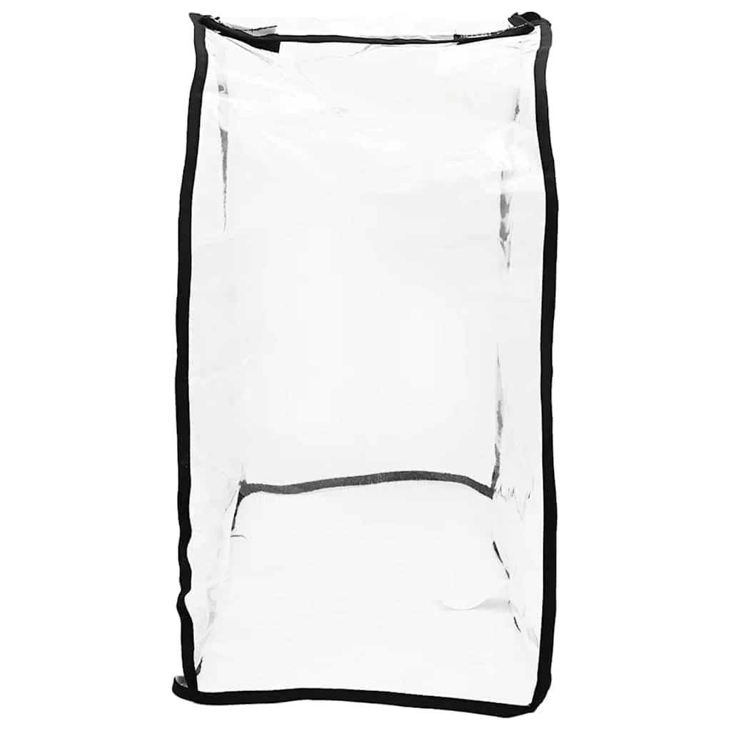 Housse de Poussette pour Animaux Transparent 66 x 35 x 59 cm, Protection Pluie Pliable pour Chien Chat Transport Promenade Voyage, Ajustable, légère, Portable