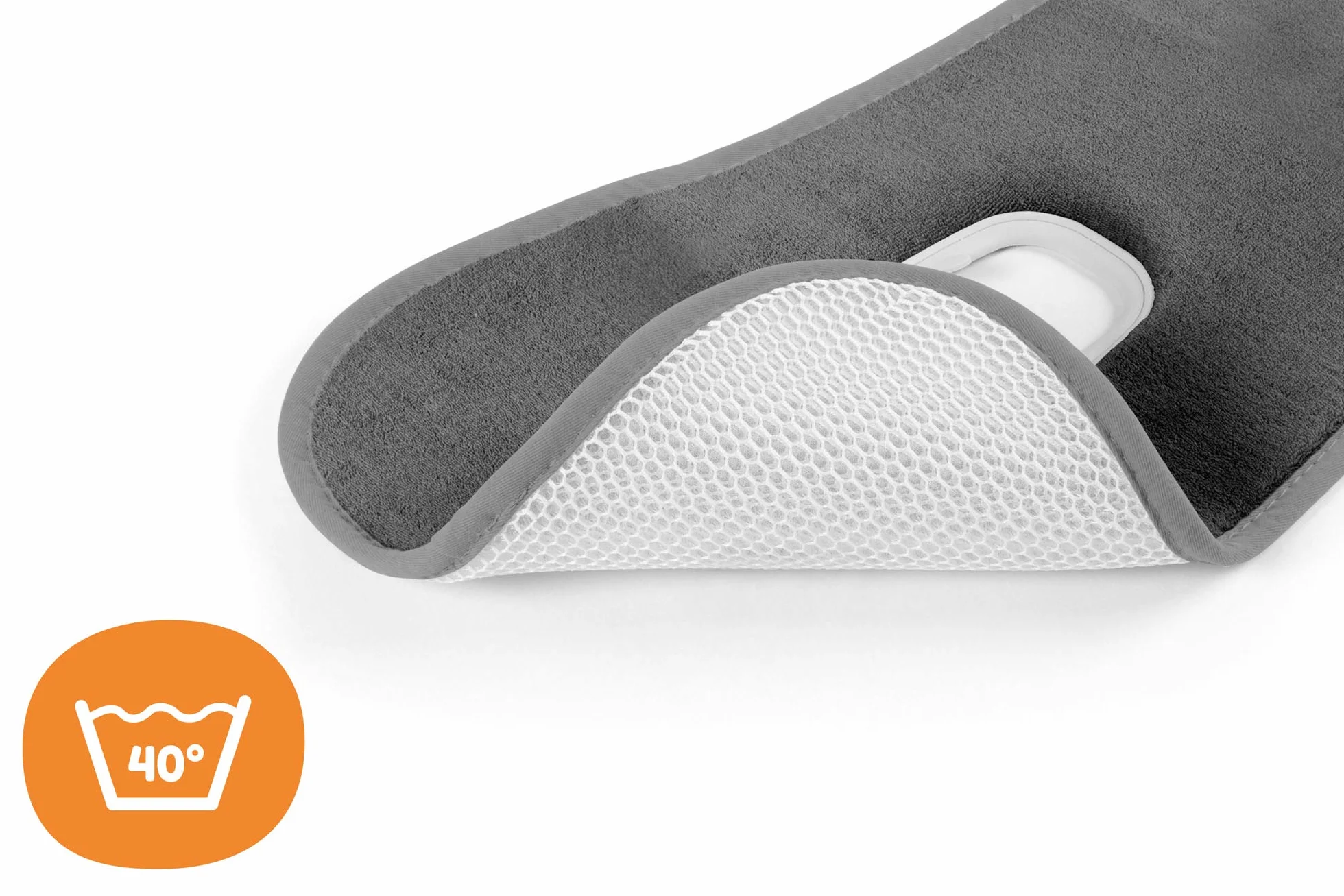 AeroMoov Assise Air Layer Siège-Auto Coton Bio Groupe 1 Anthracite