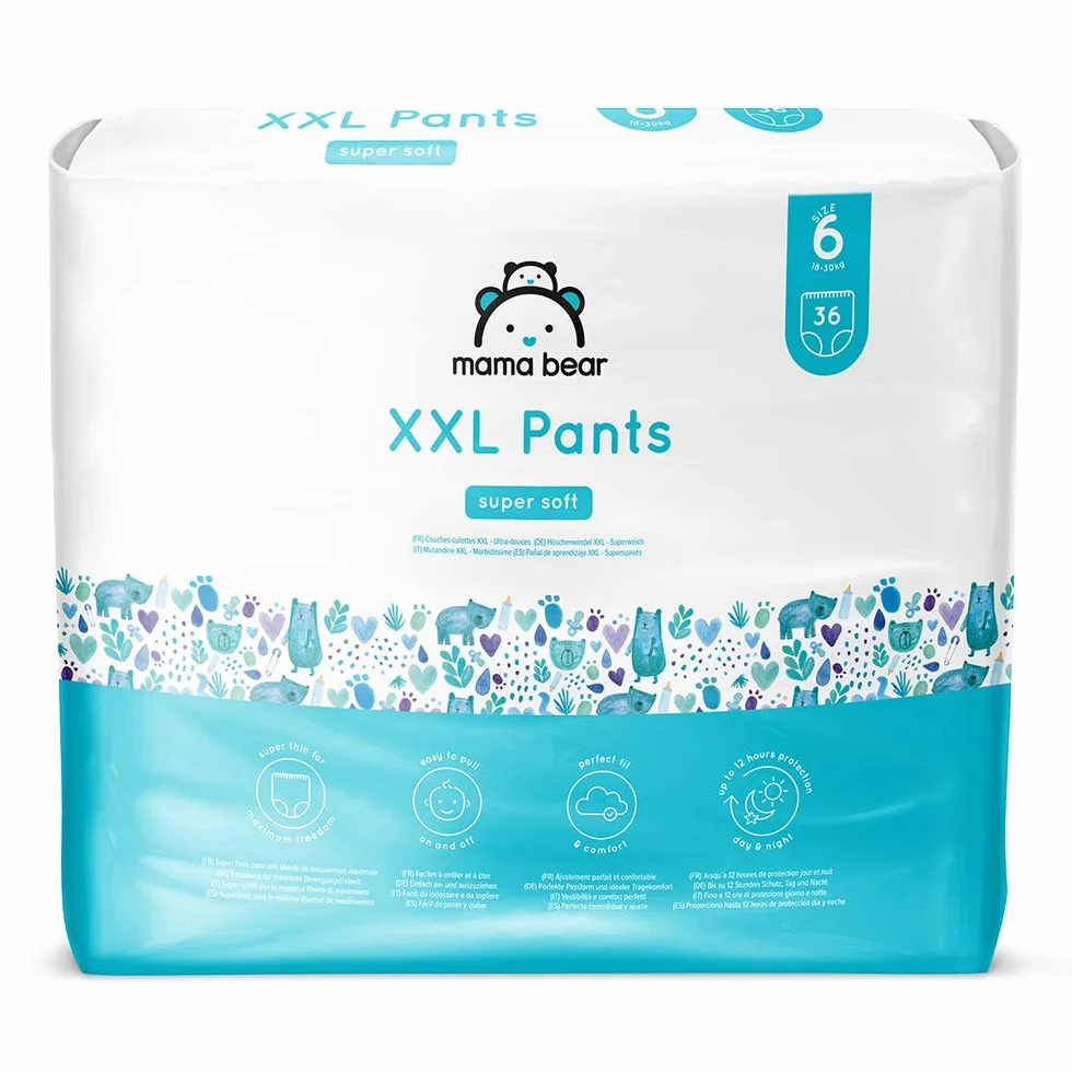 Mama Bear Couches Culottes XXL Taille 6 18-30kg 72 Pièces